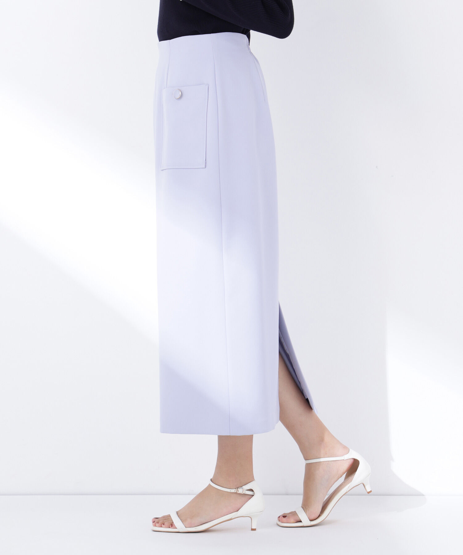 「アウトポケットナロースカート」|スカート|
