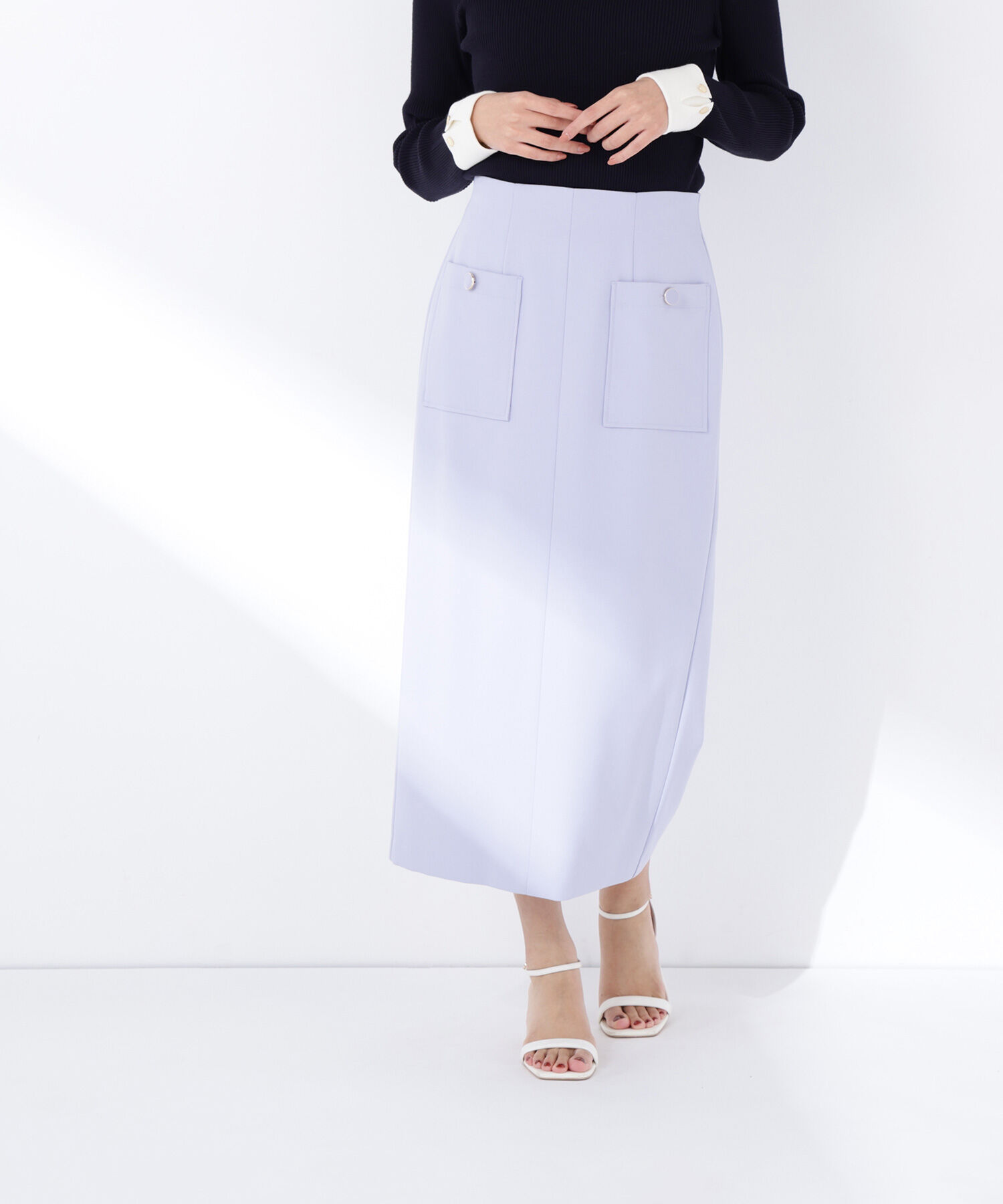  「アウトポケットナロースカート」|スカート|