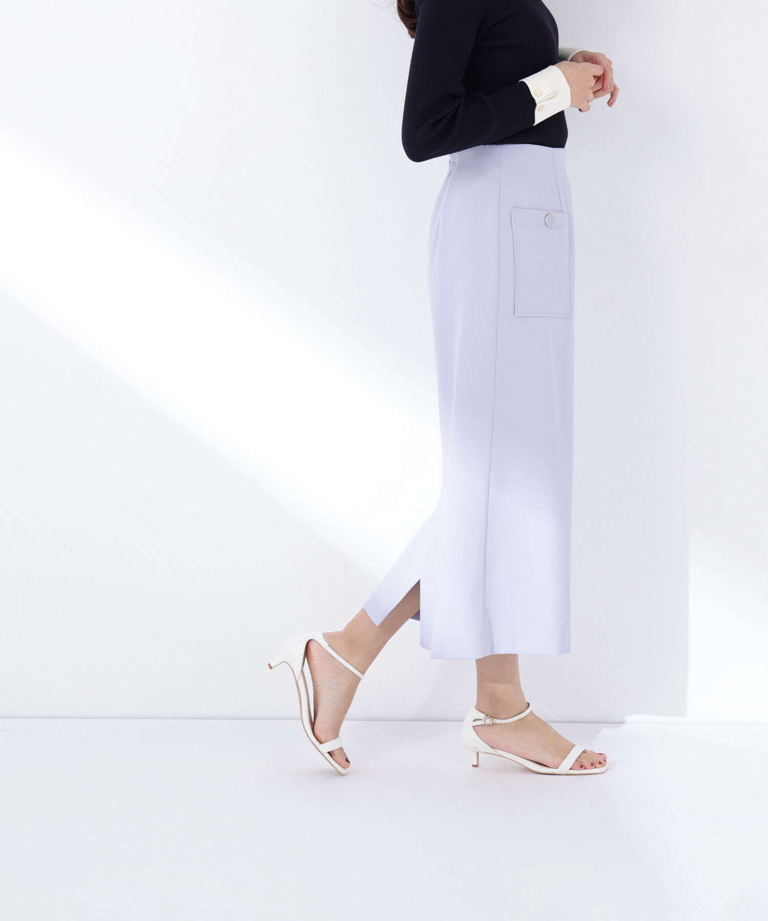  「アウトポケットナロースカート」|スカート|