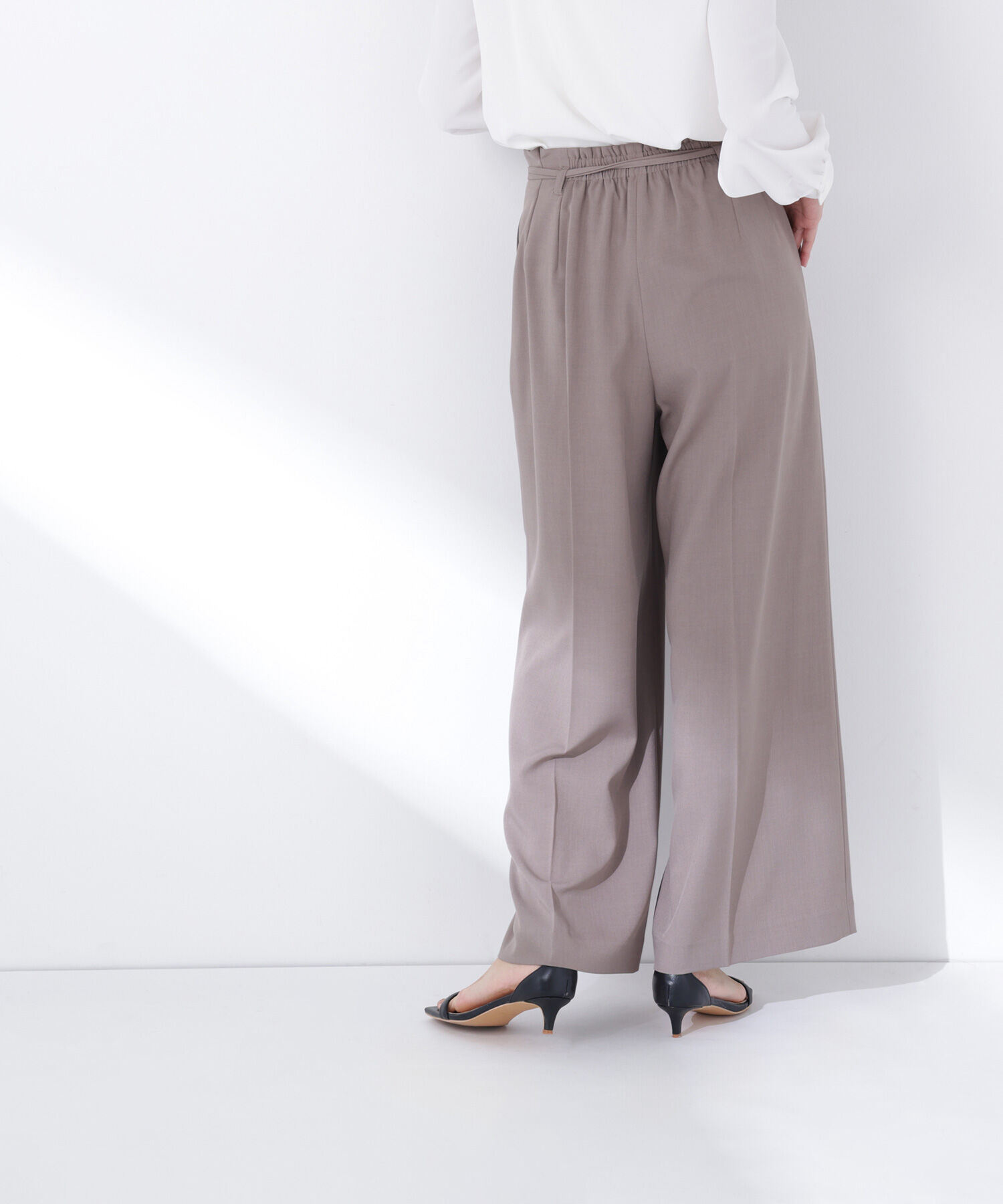  「ダブルベルトワイドパンツ」|その他|