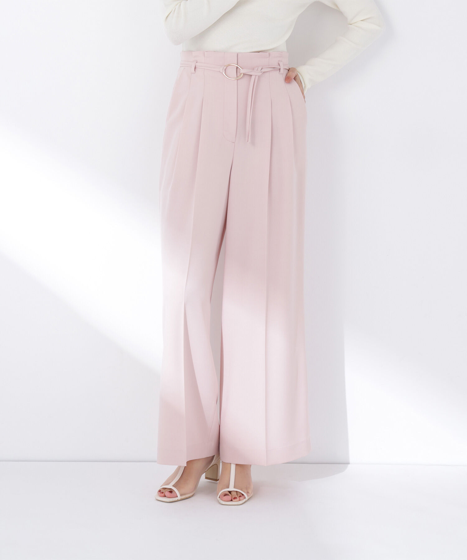  「ダブルベルトワイドパンツ」|その他|