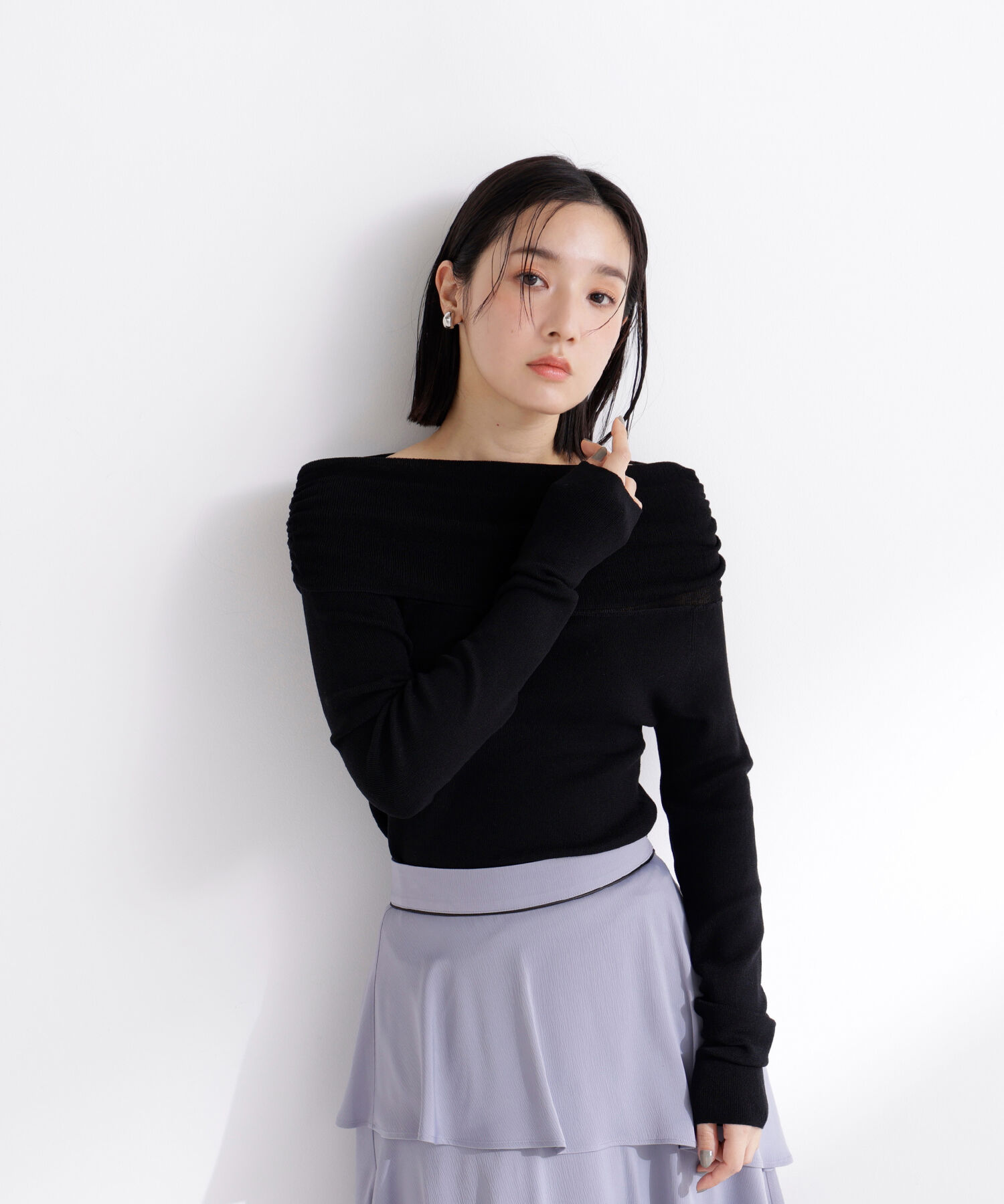  「オフショルコンパクトニット」|ニット・セーター|