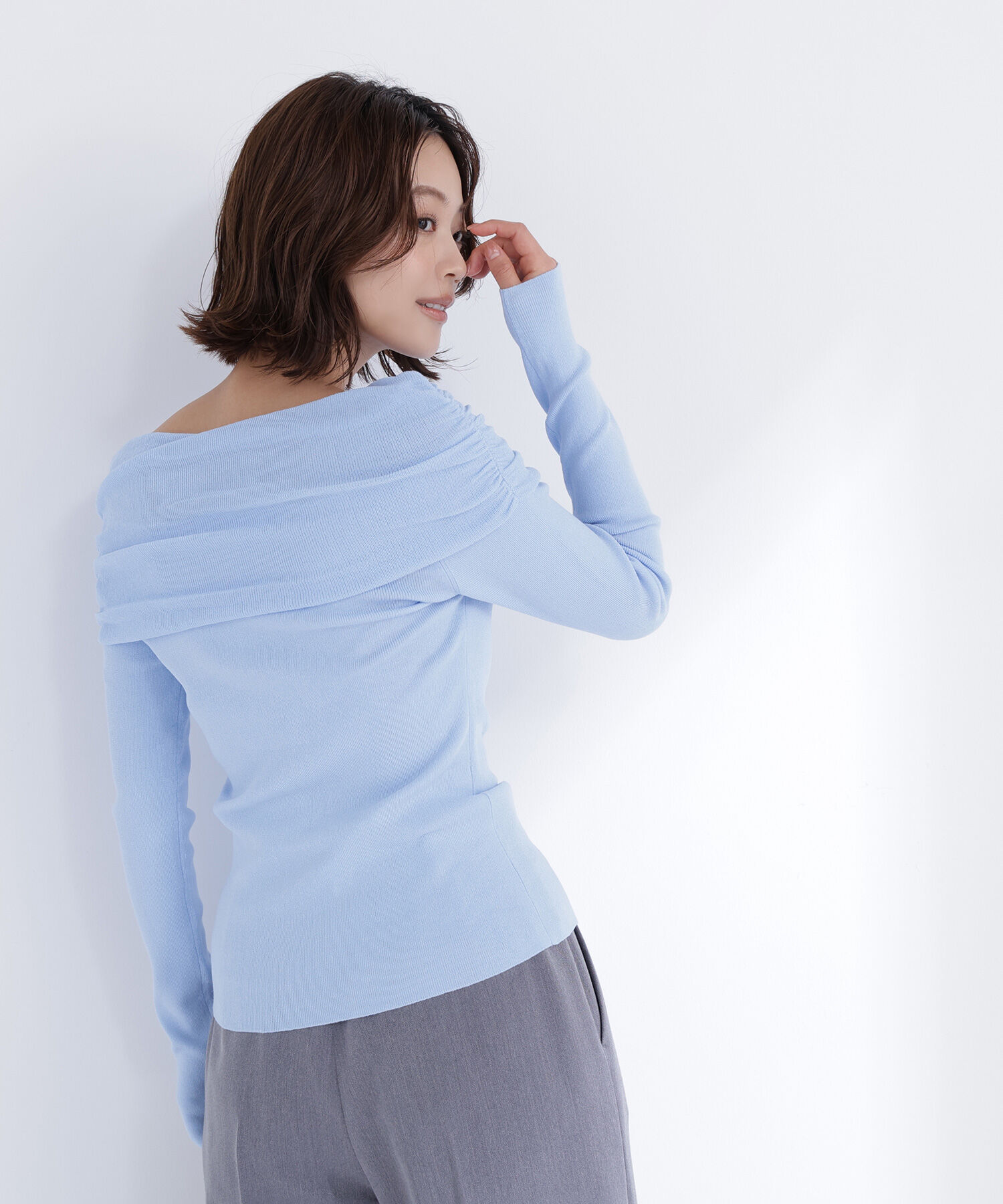  「オフショルコンパクトニット」|ニット・セーター|