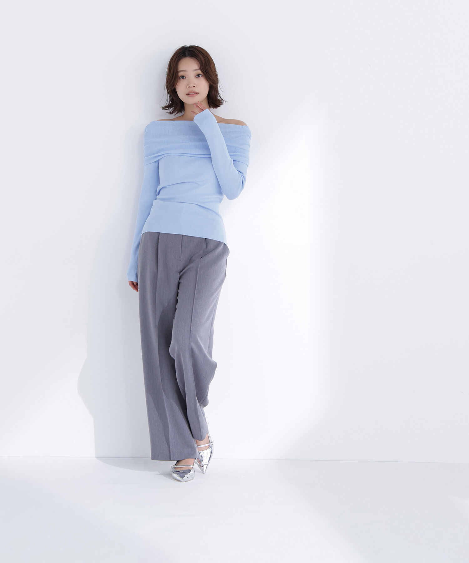  「オフショルコンパクトニット」|ニット・セーター|