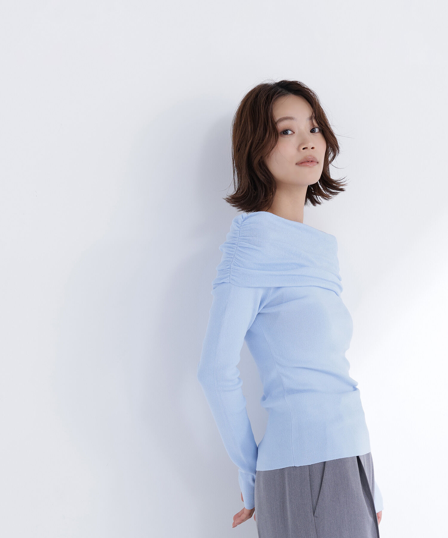  「オフショルコンパクトニット」|ニット・セーター|