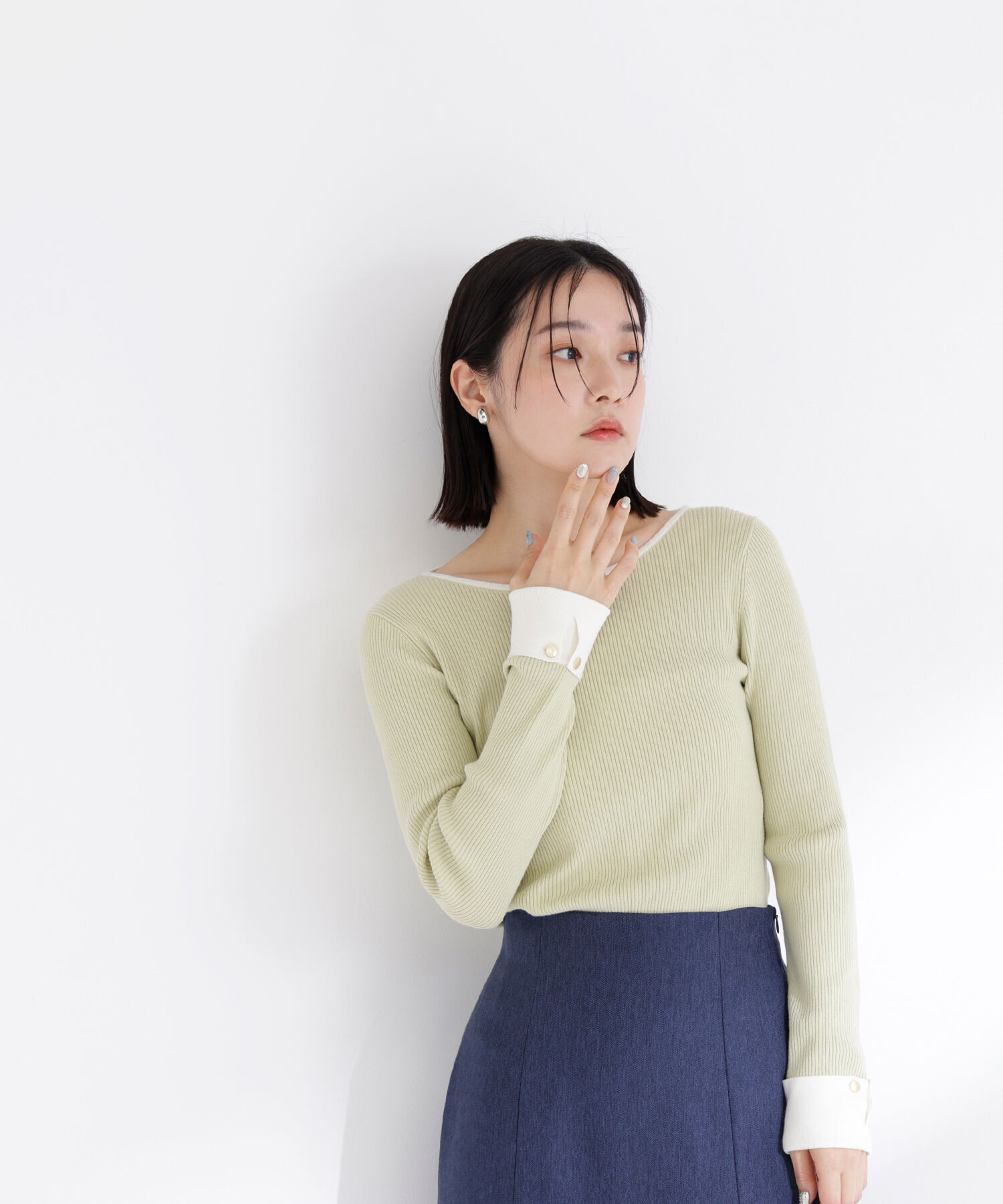  「ダブルカフスニット」|ニット・セーター|