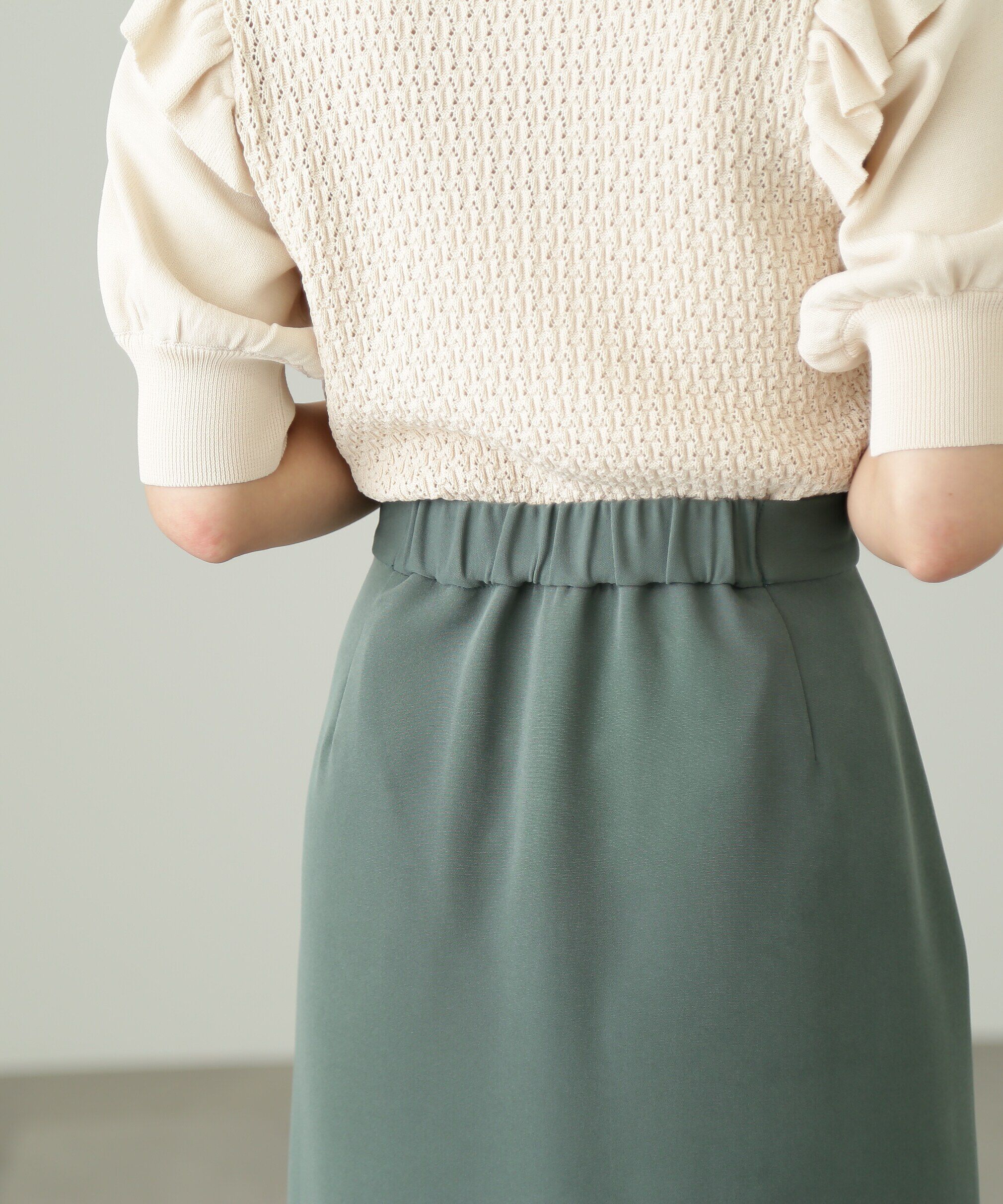  「深スリットレイヤードスカート」|スカート|