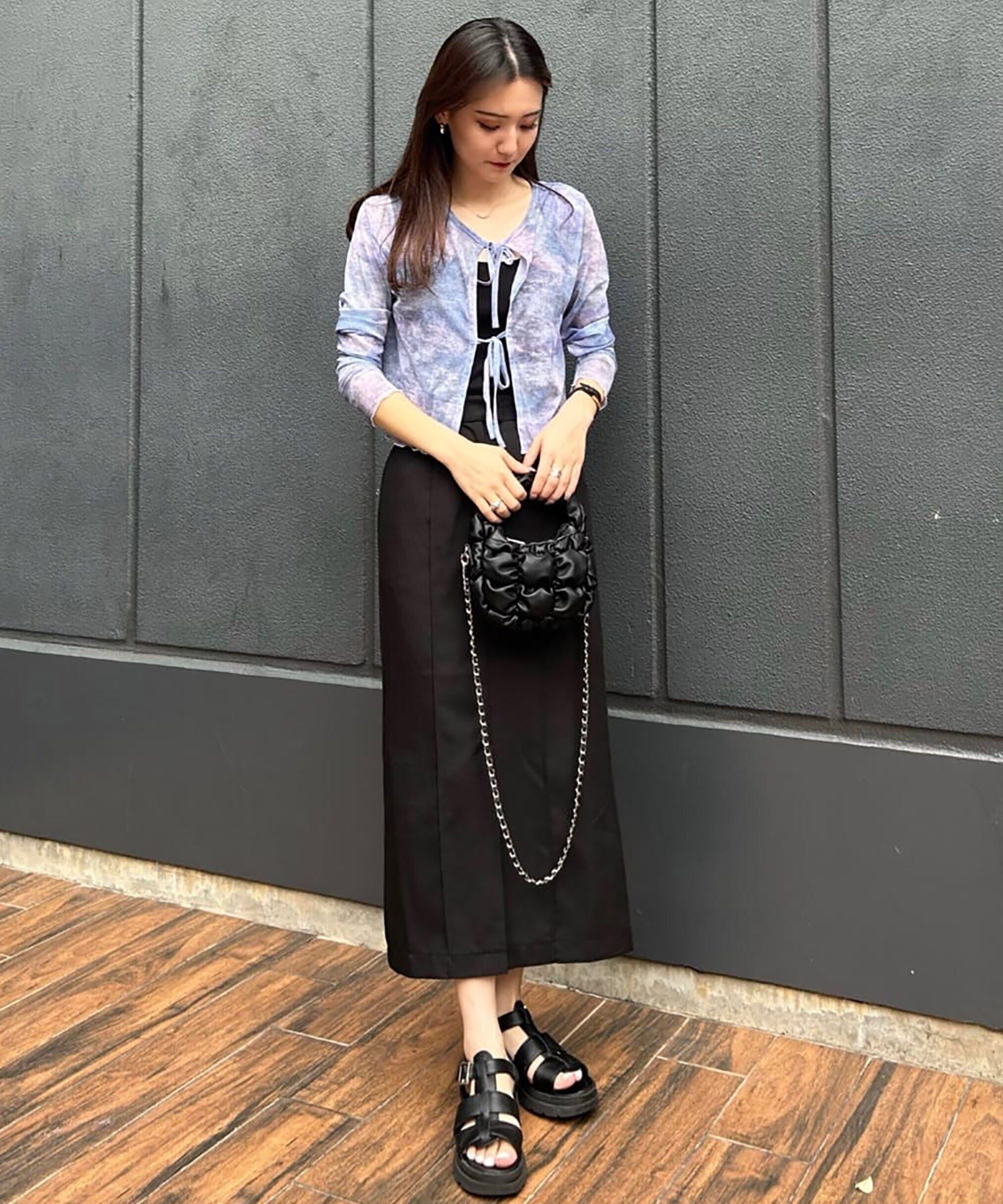  「[低身長サイズ/Sシリーズ]ピンタックナロースカート」|スカート|