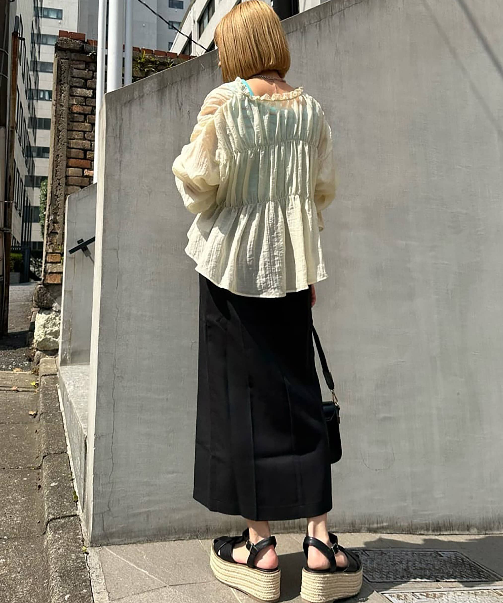  「[低身長サイズ/Sシリーズ]ピンタックナロースカート」|スカート|