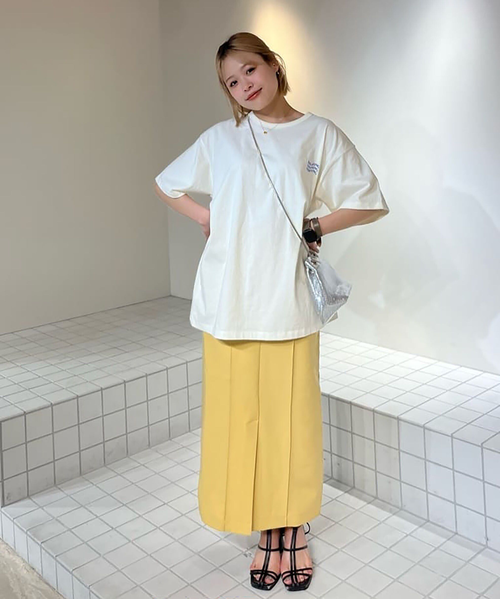  「[低身長サイズ/Sシリーズ]ピンタックナロースカート」|スカート|