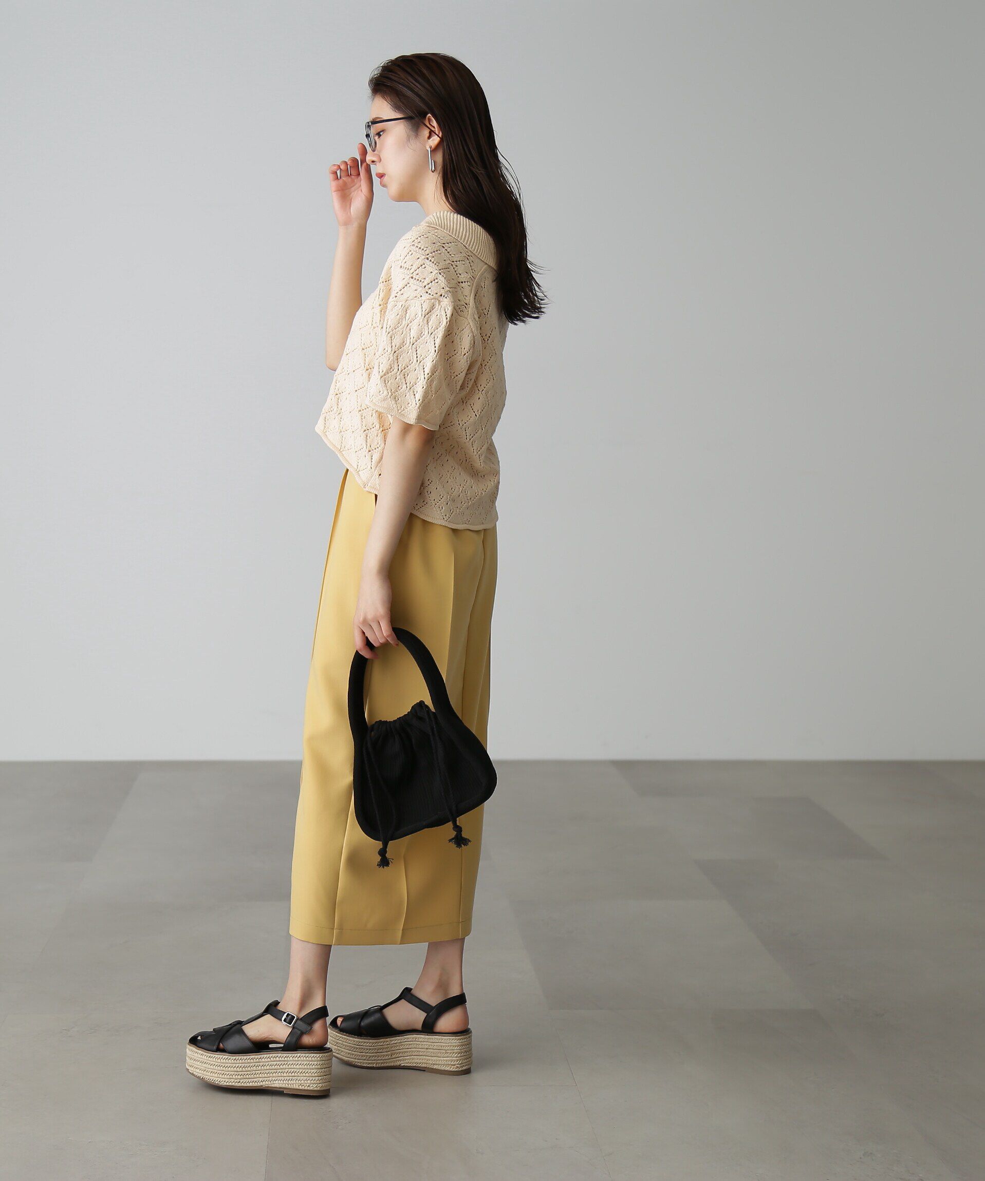  「[低身長サイズ/Sシリーズ]ピンタックナロースカート」|スカート|