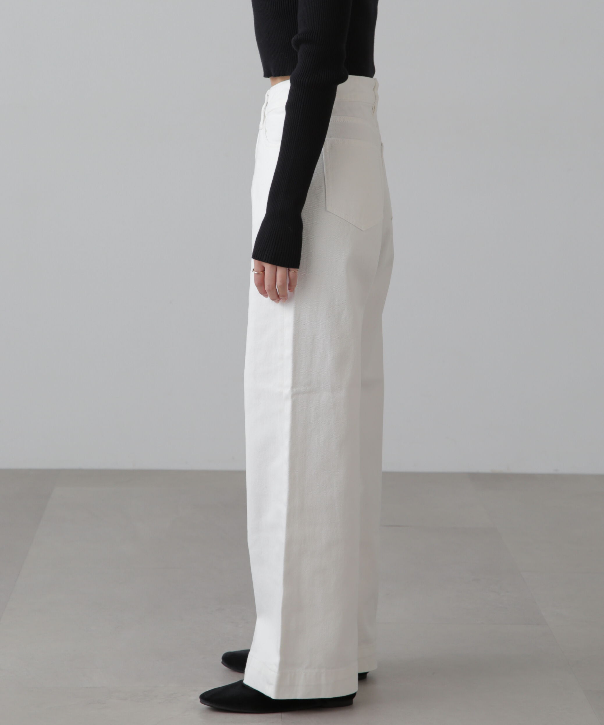  「[低身長サイズ/Sシリーズ]ベーシックワイドデニムパンツ」|その他|