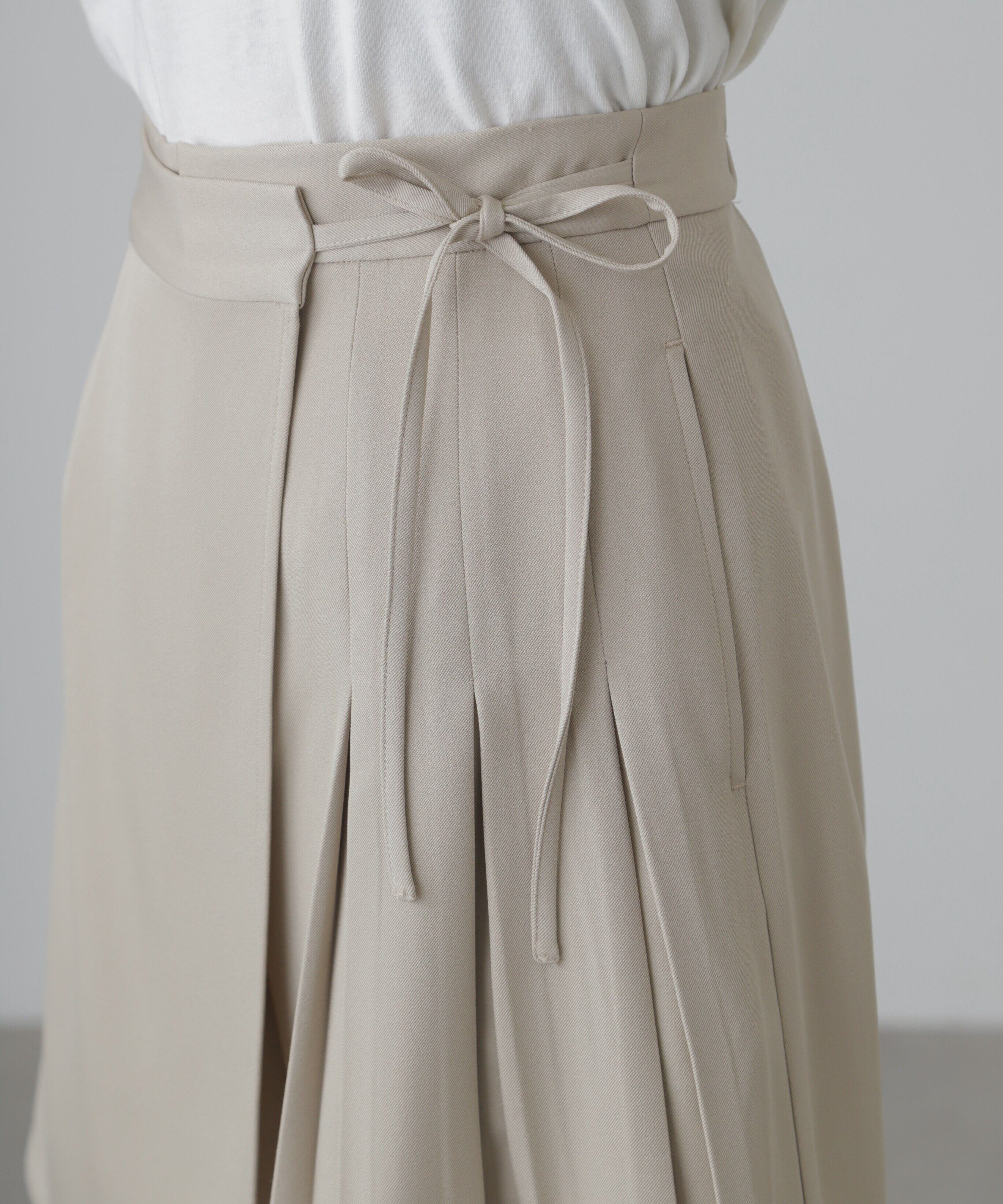  「サイドリボンラップスカートパンツ」|スカート|