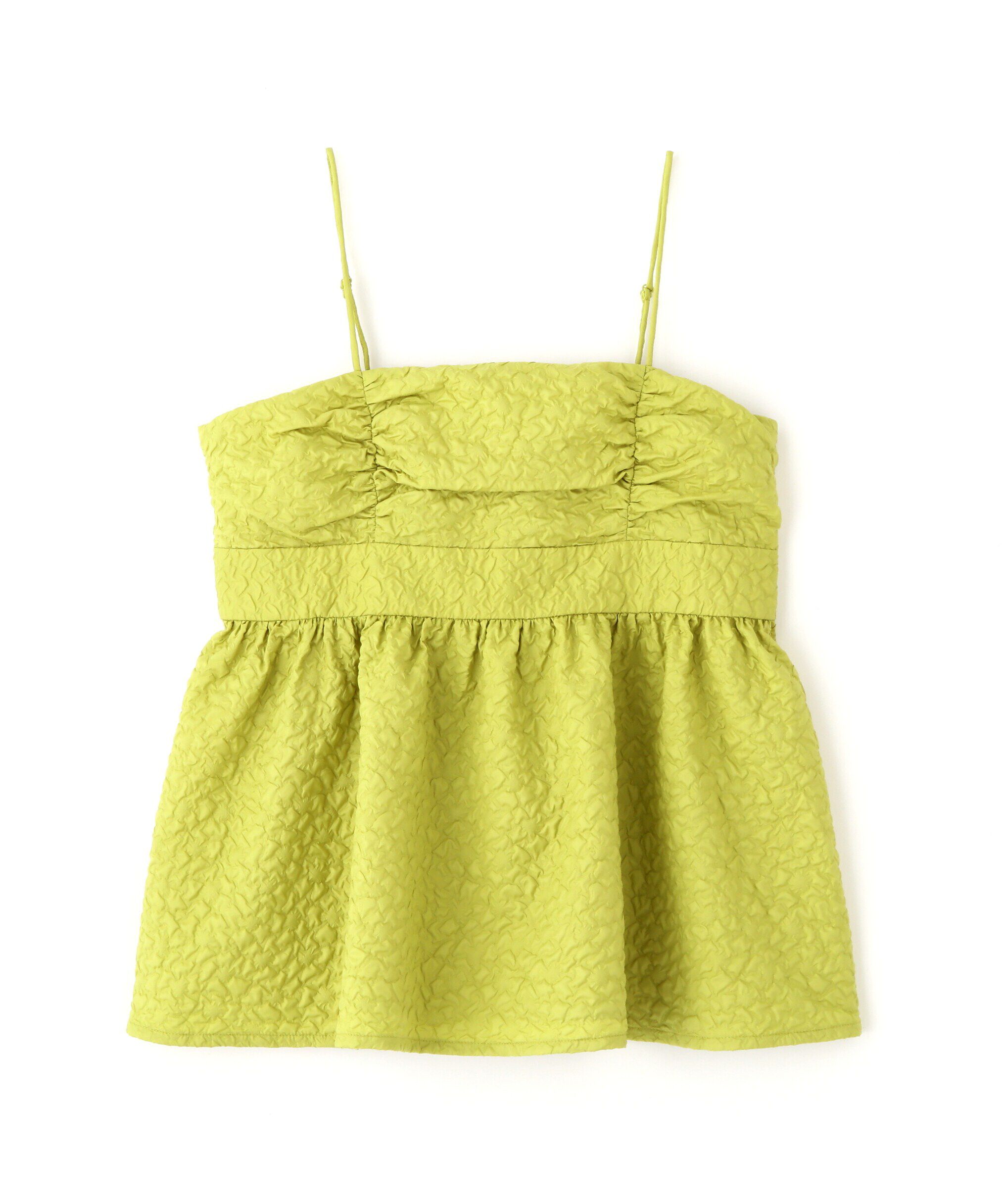  「エンボスシャーリングキャミソール」|シャツ・ブラウス|