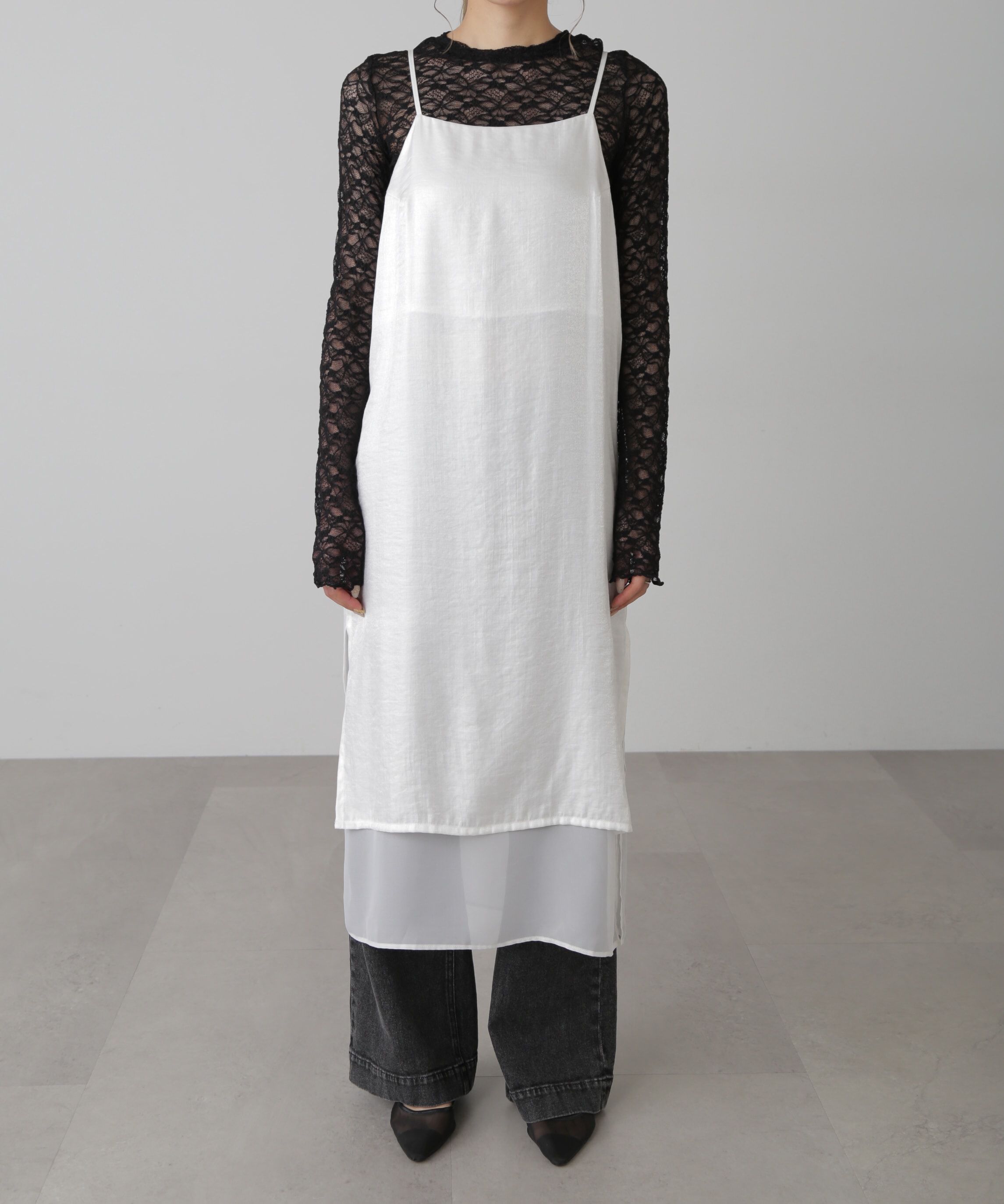  「レイヤードナローキャミワンピース」|ワンピース|