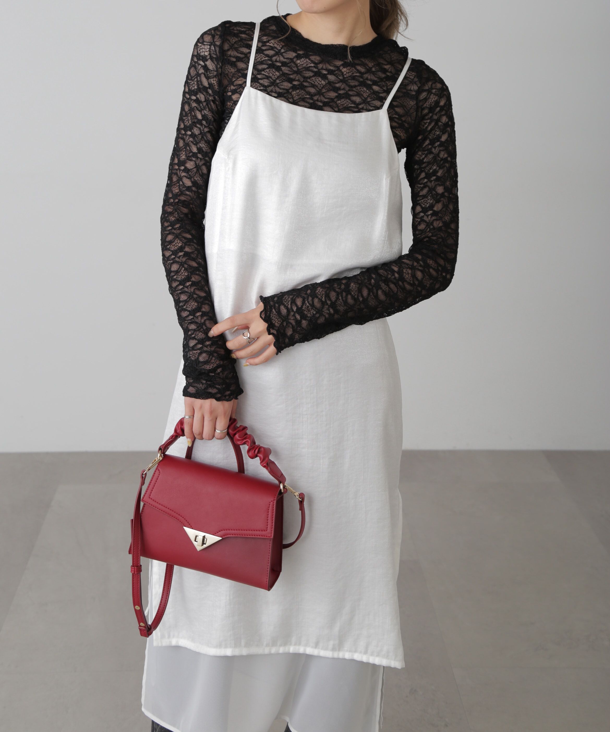  「レイヤードナローキャミワンピース」|ワンピース|