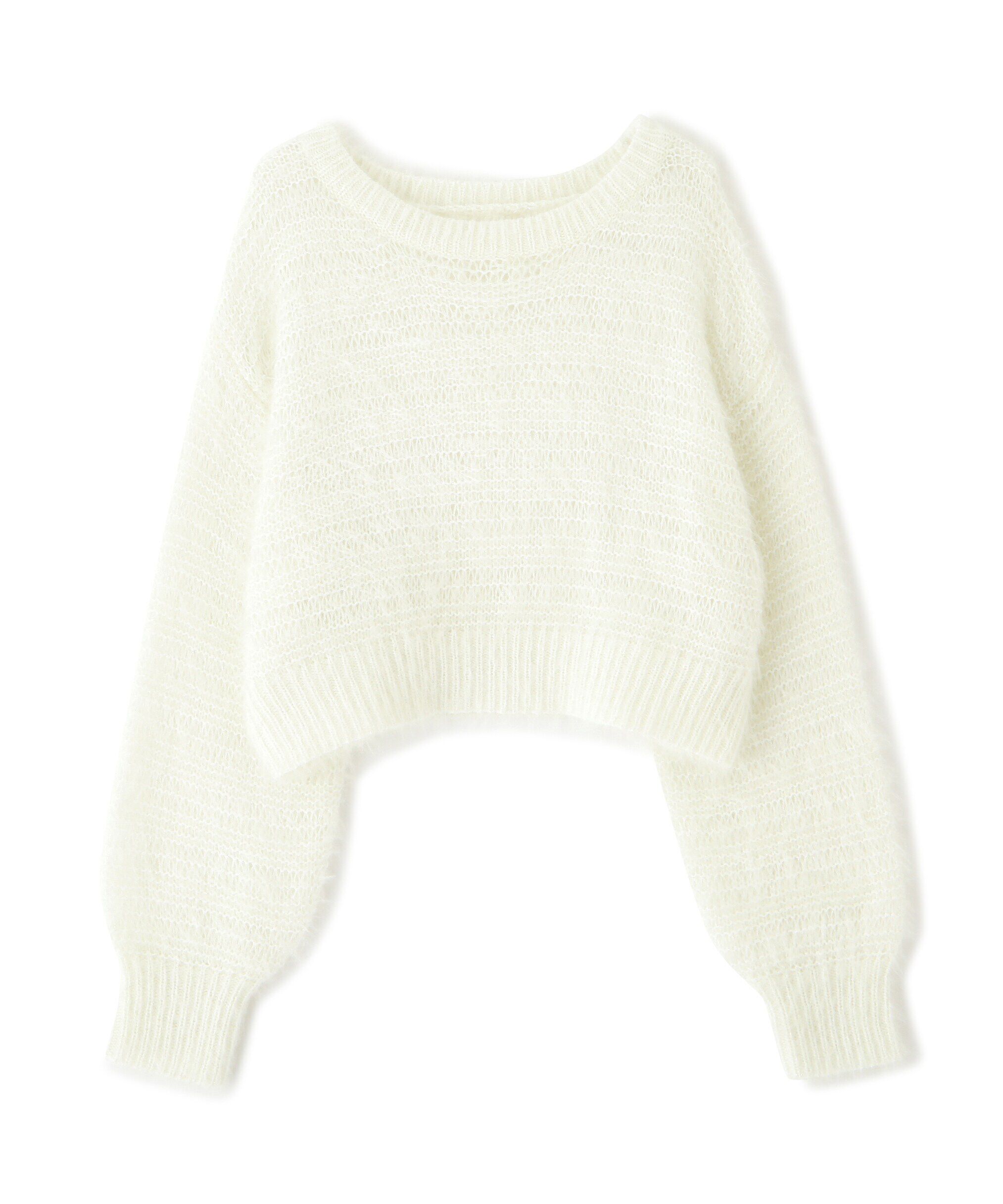  「ラメフェザーモヘヤライクニット」|ニット・セーター|