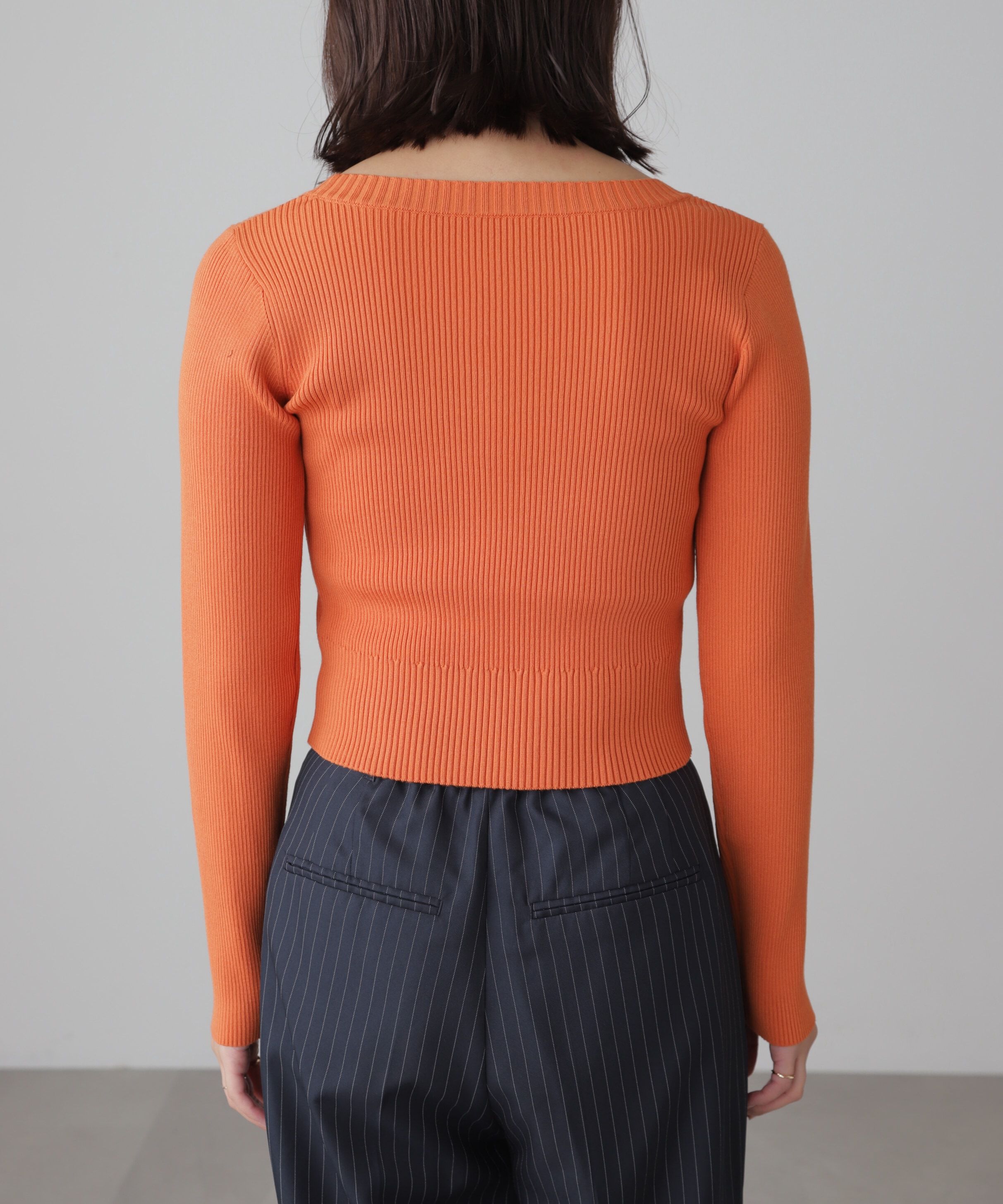  「〈洗える〉マシンウォッシャブルUネックニット」|ニット・セーター|