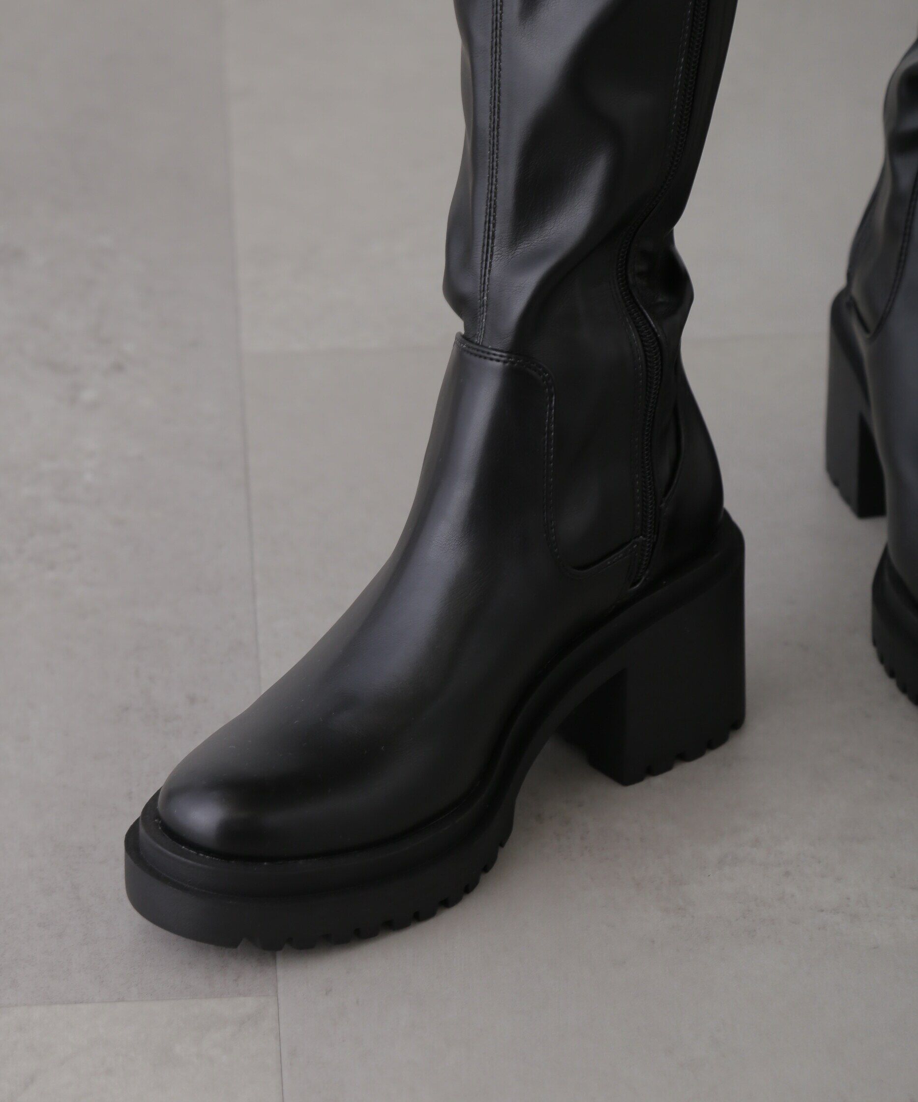  「ワイドヒールストレッチブーツ」|その他|