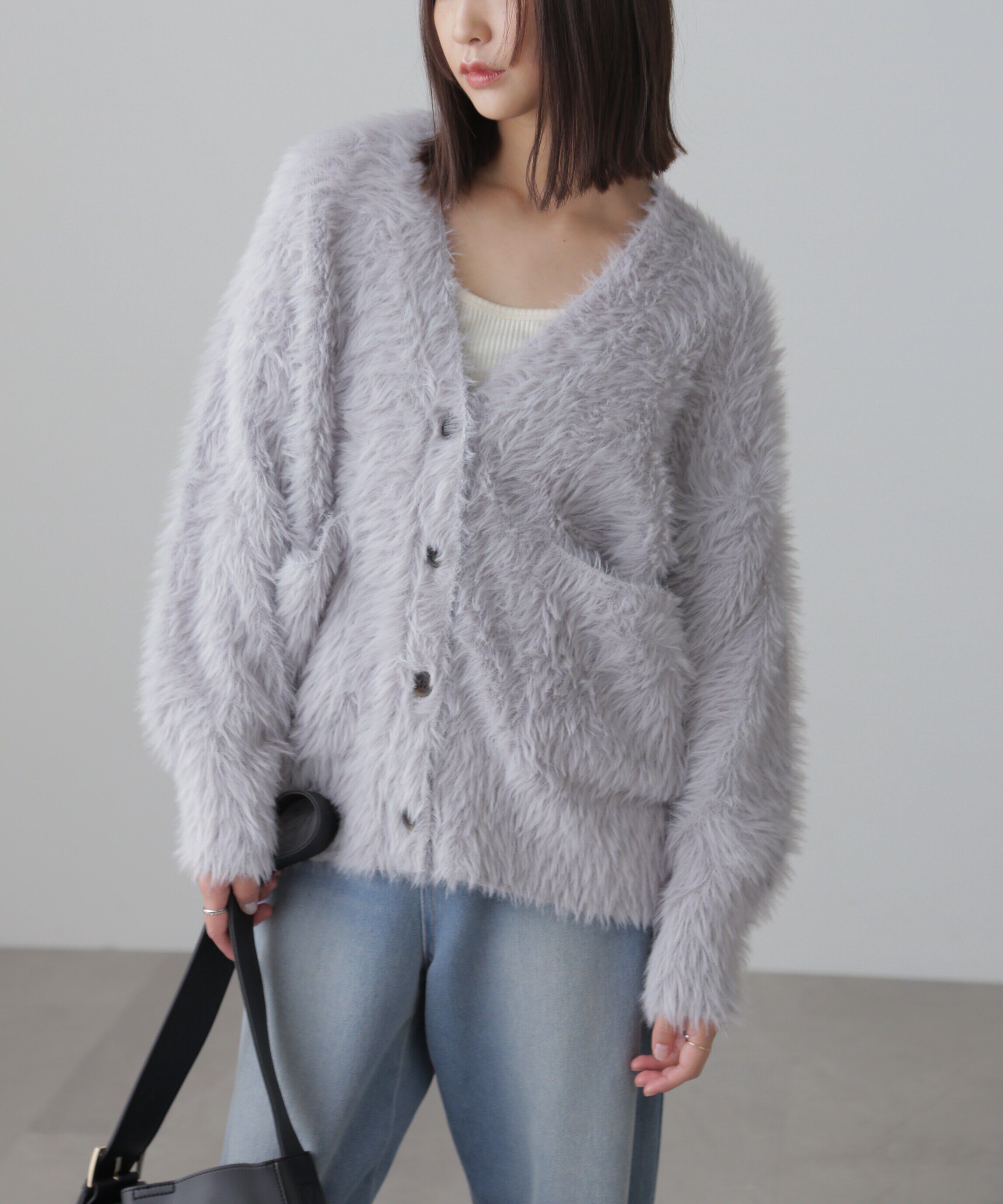  「シャギーカーディガン」|ニット・セーター|