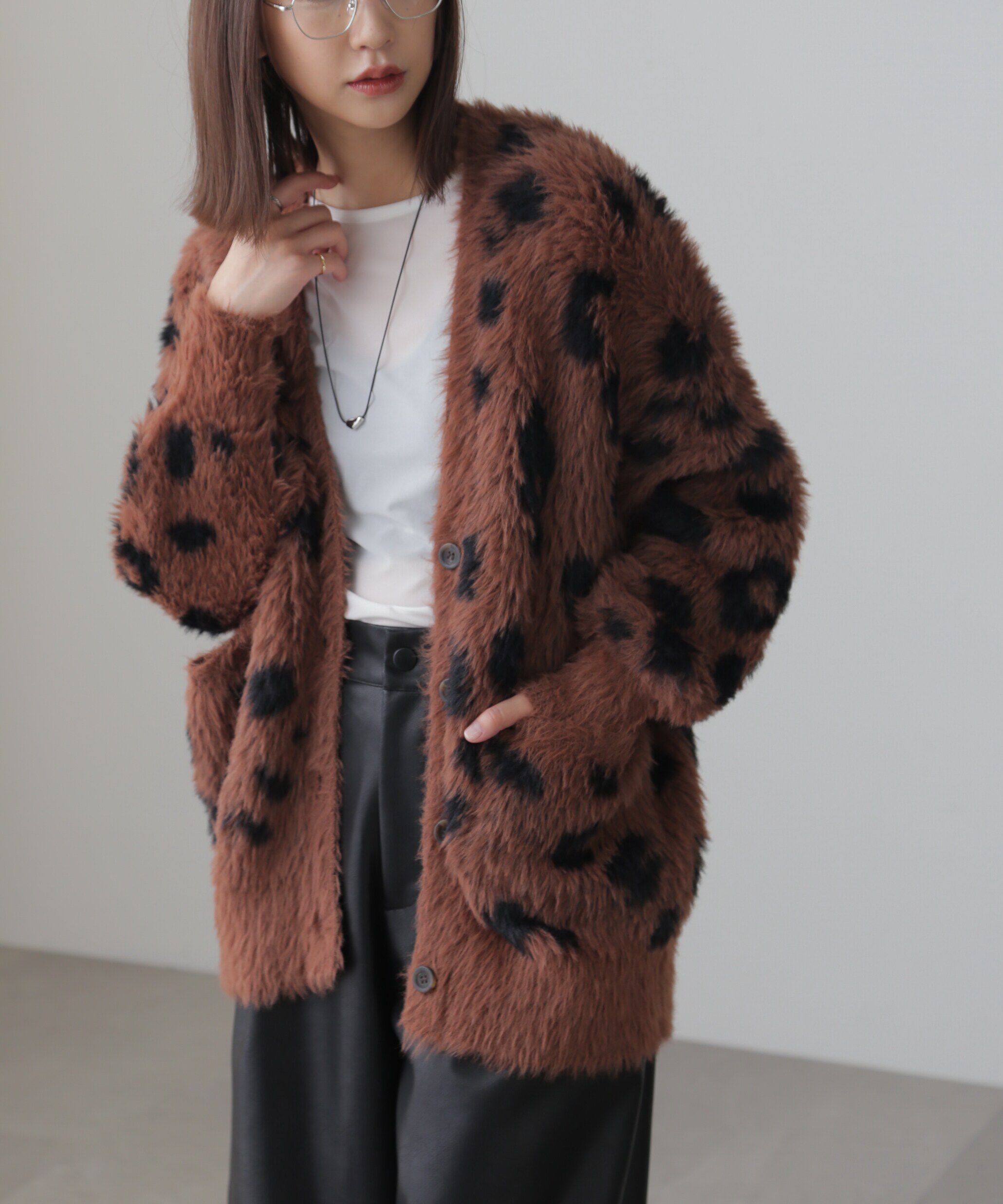  「シャギーカーディガン」|ニット・セーター|