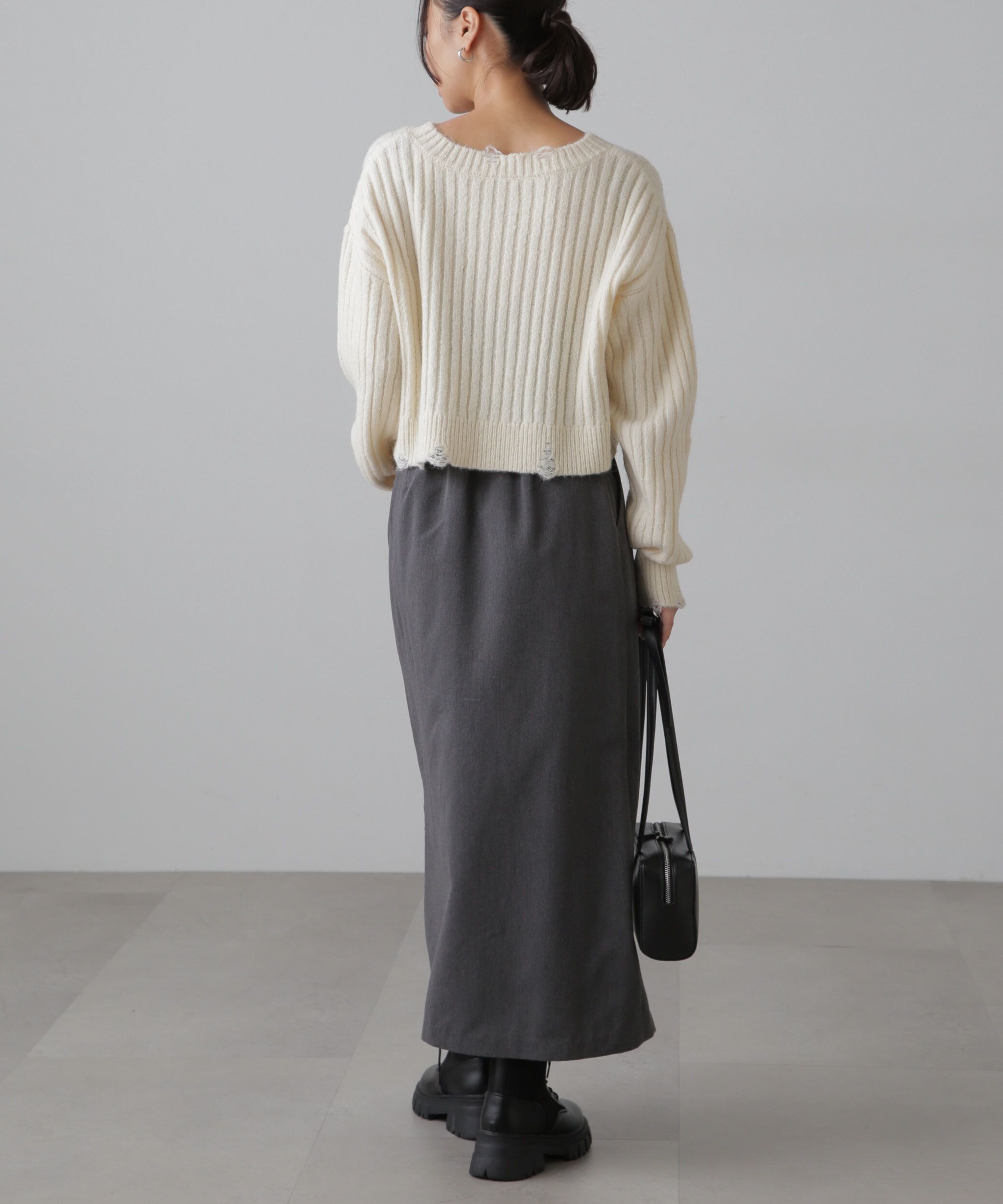  「ラップ風ナロースカート」|スカート|