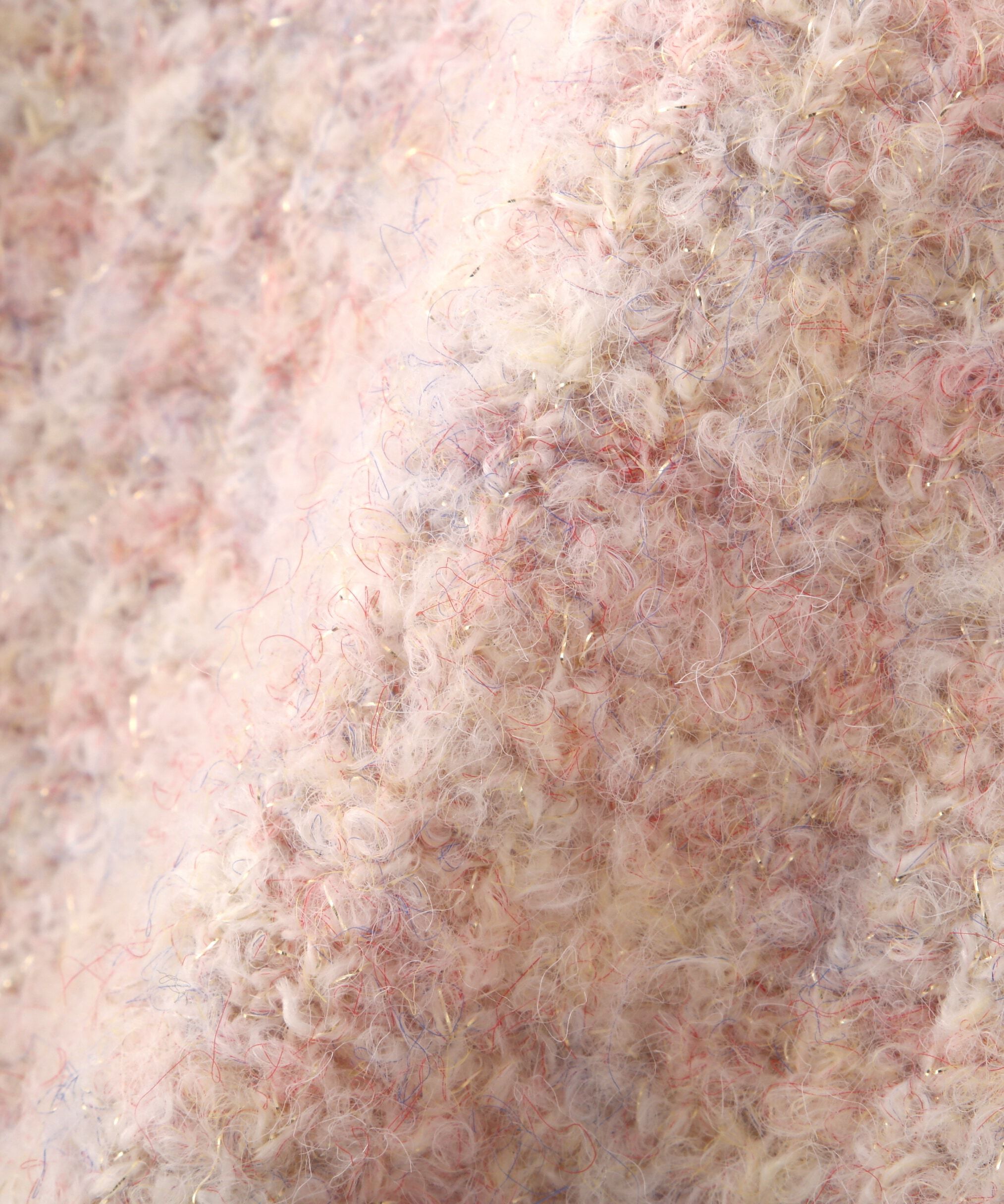  「ラメミックスブークレー畦ニット」|ニット・セーター|