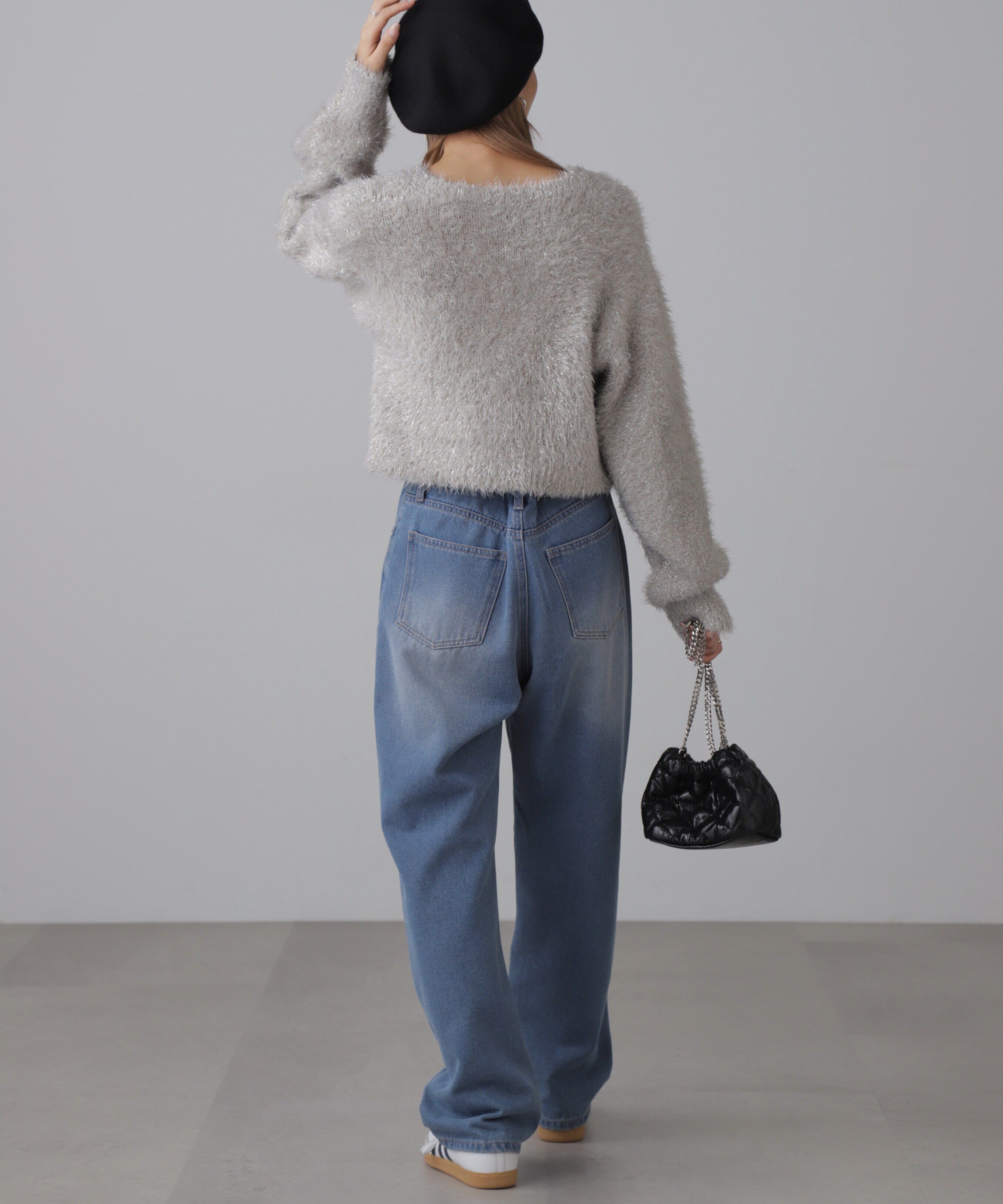  「ラメフェザープルオーバー」|ニット・セーター|