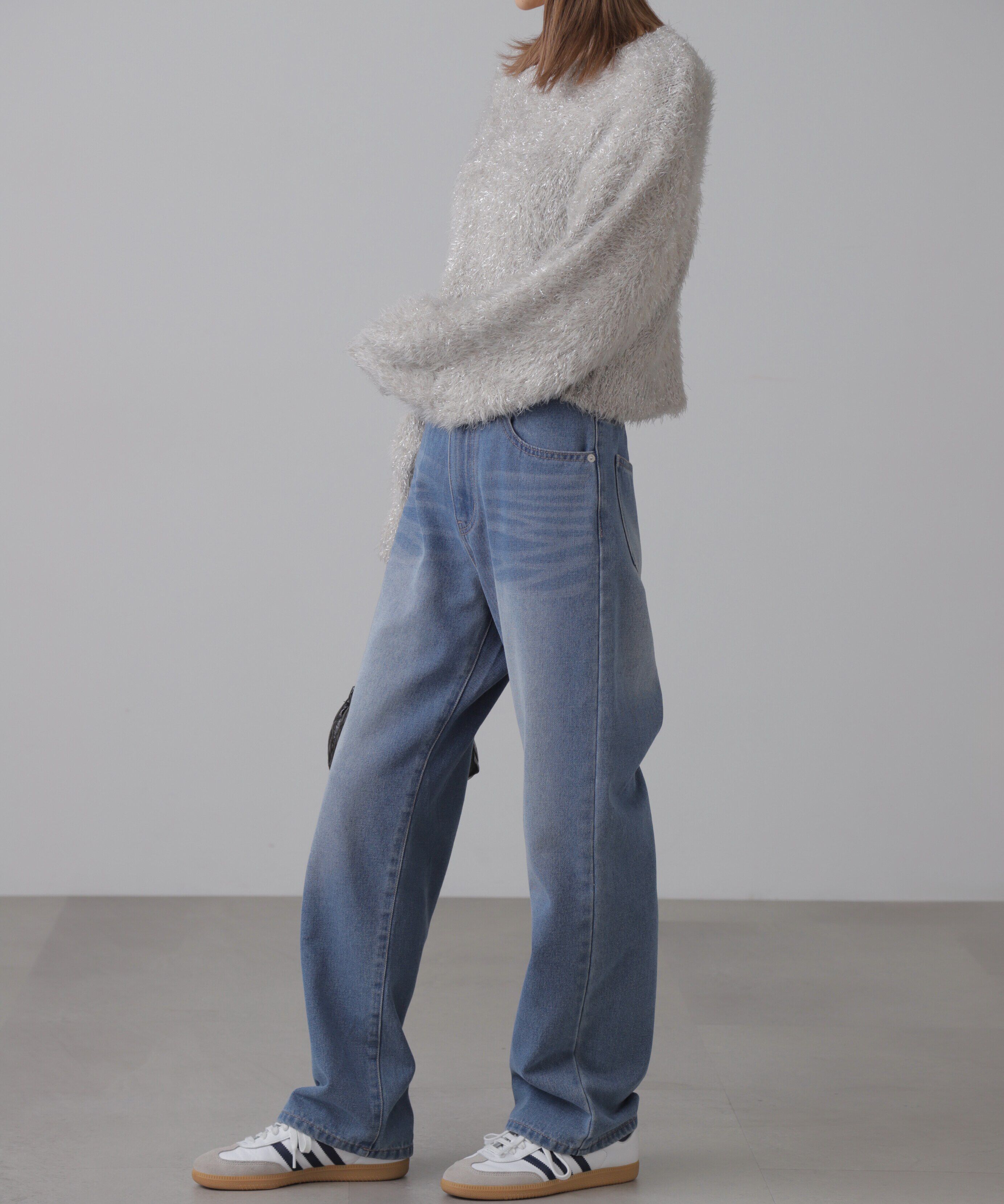  「ラメフェザープルオーバー」|ニット・セーター|