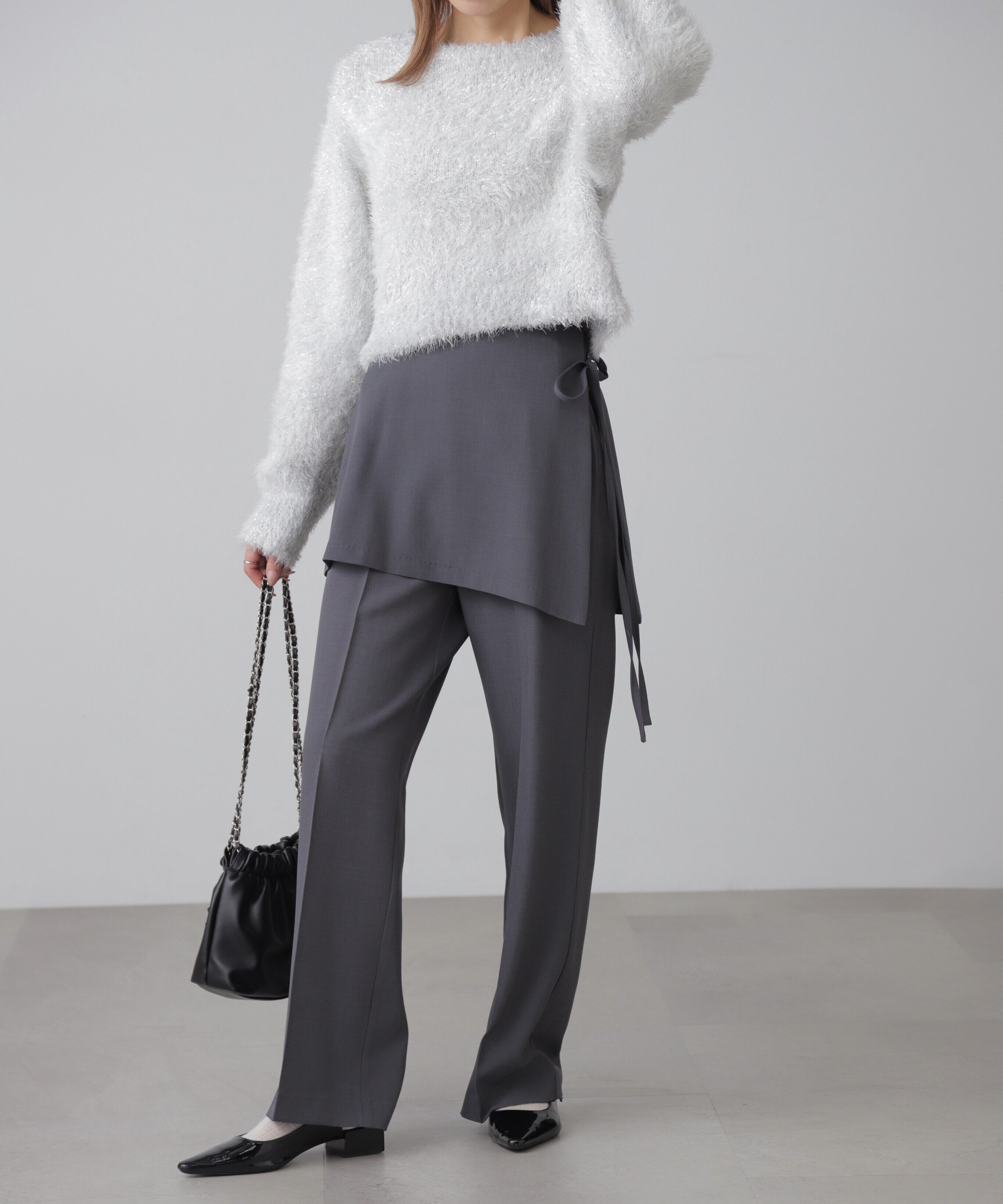  「ラメフェザープルオーバー」|ニット・セーター|