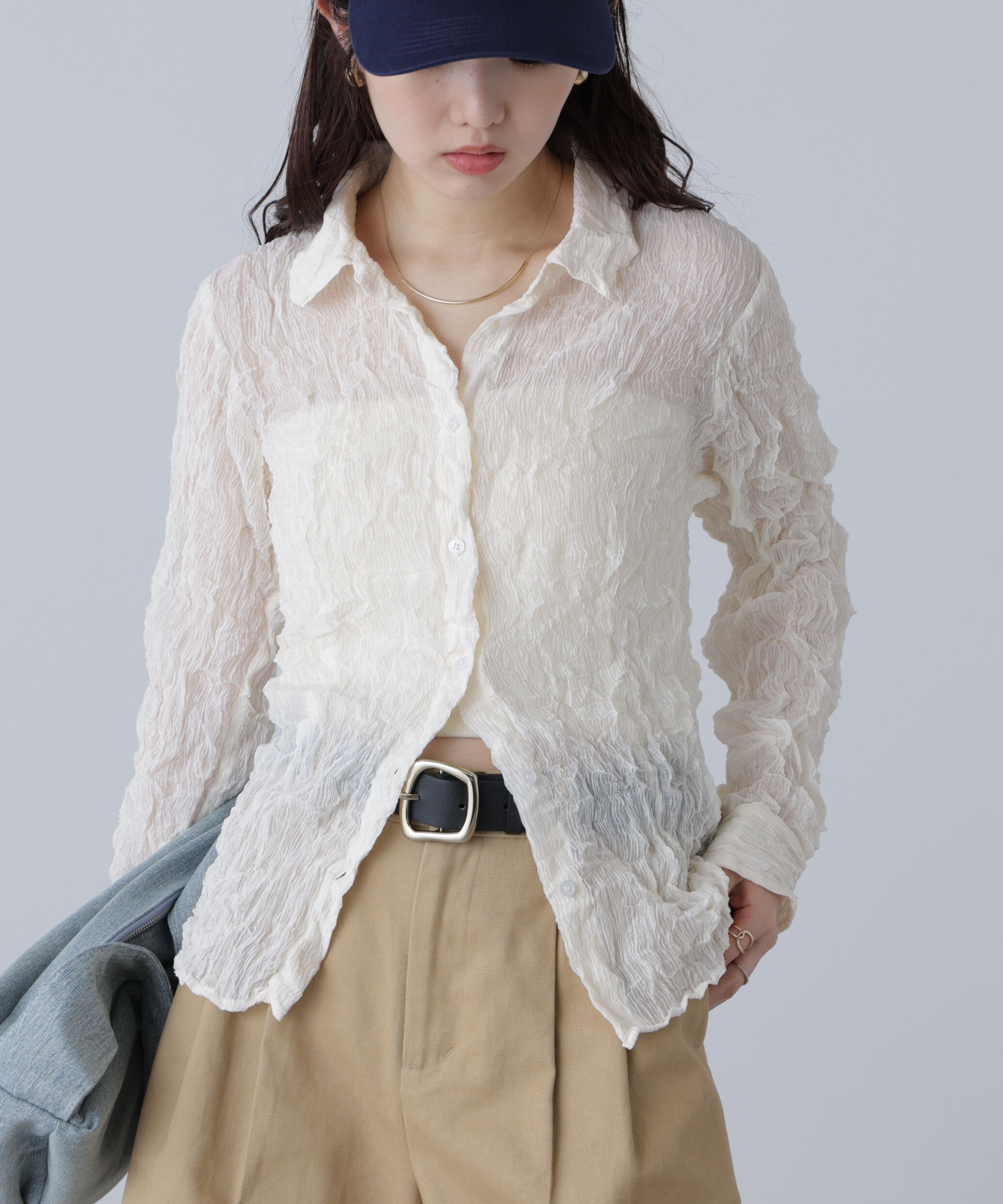  「シアースリムシャツ」|シャツ・ブラウス|