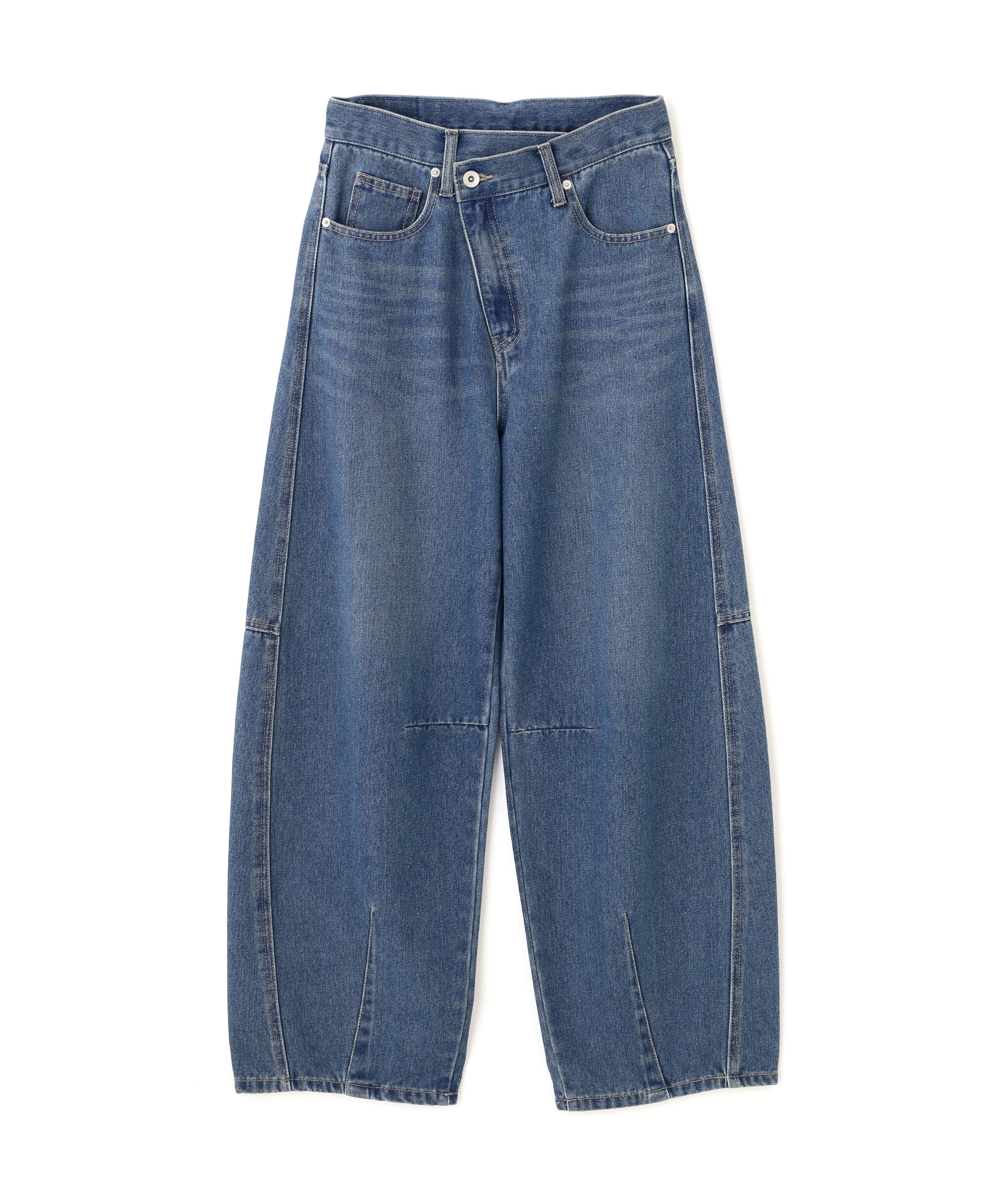  「[低身長サイズ/Sシリーズ]アシメベルトコクーンデニムパンツ」|その他|