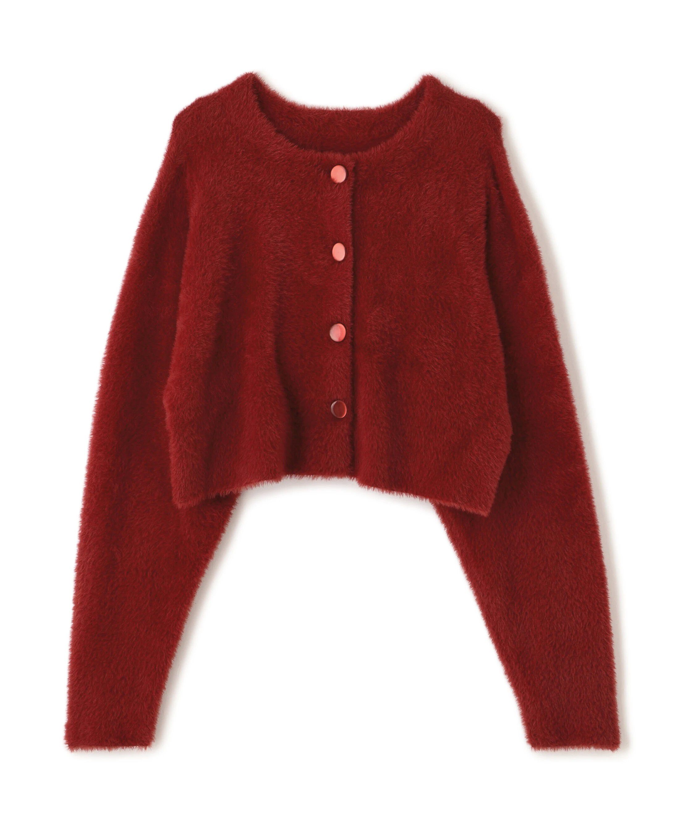  「前後2wayショートシャギー短丈ニット」|ニット・セーター|