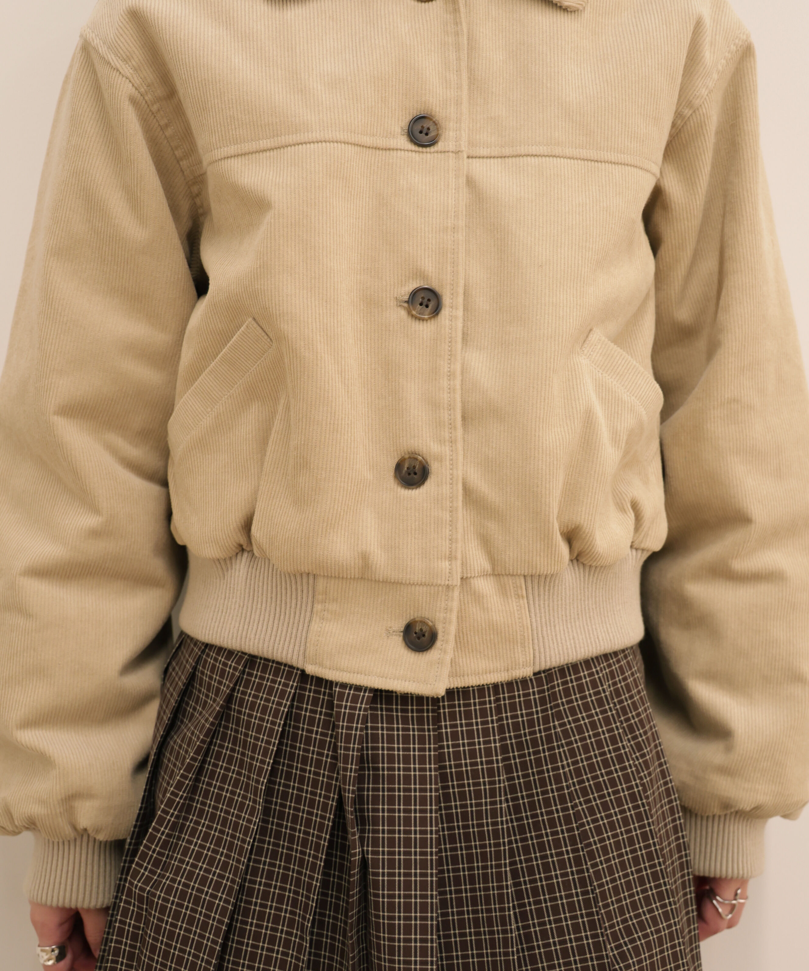  「コーデュロイ中綿ブルゾン」|ブルゾン・スタジャン|