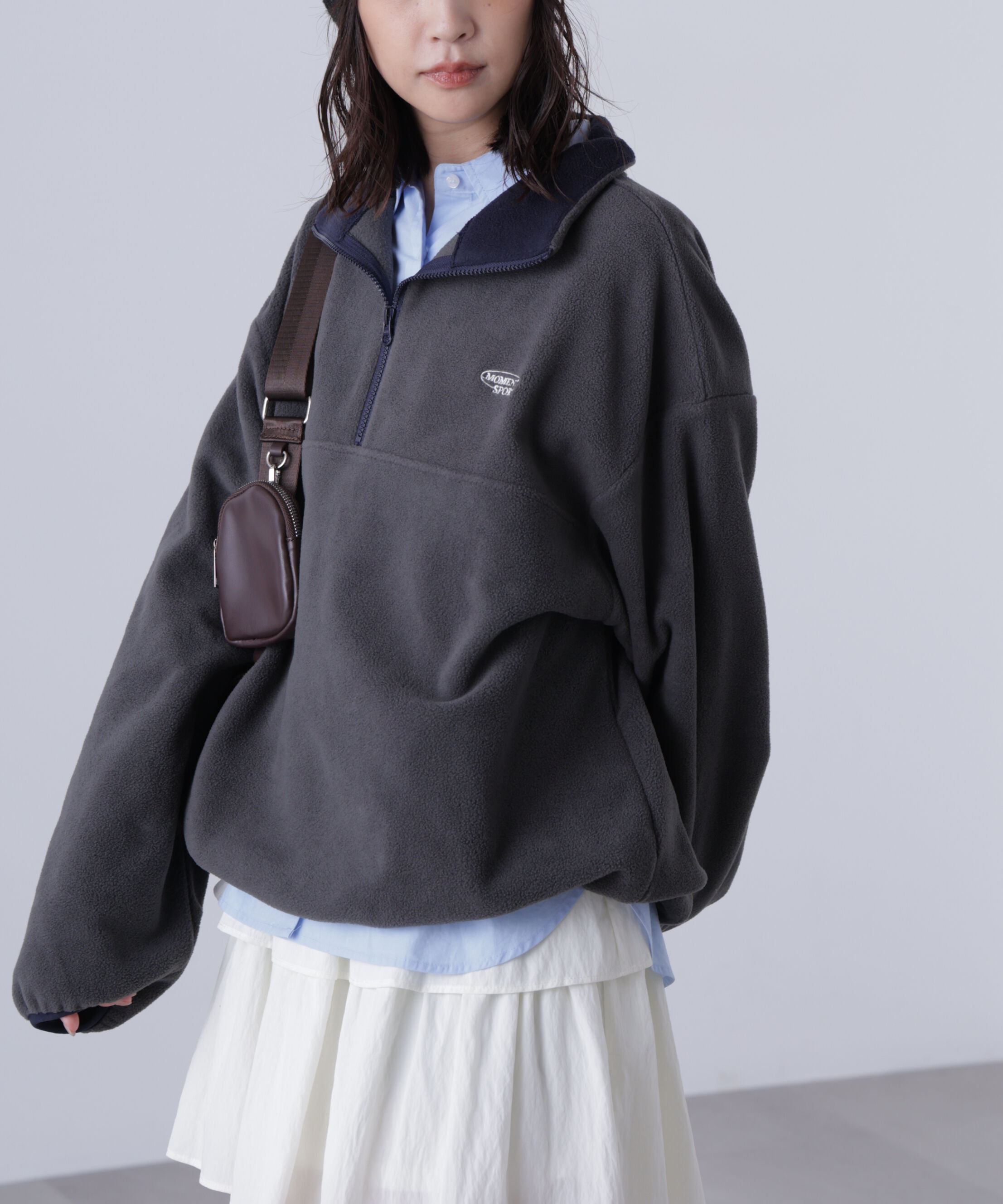  「フリースハーフジッププルオーバー」|Tシャツ・カットソー|