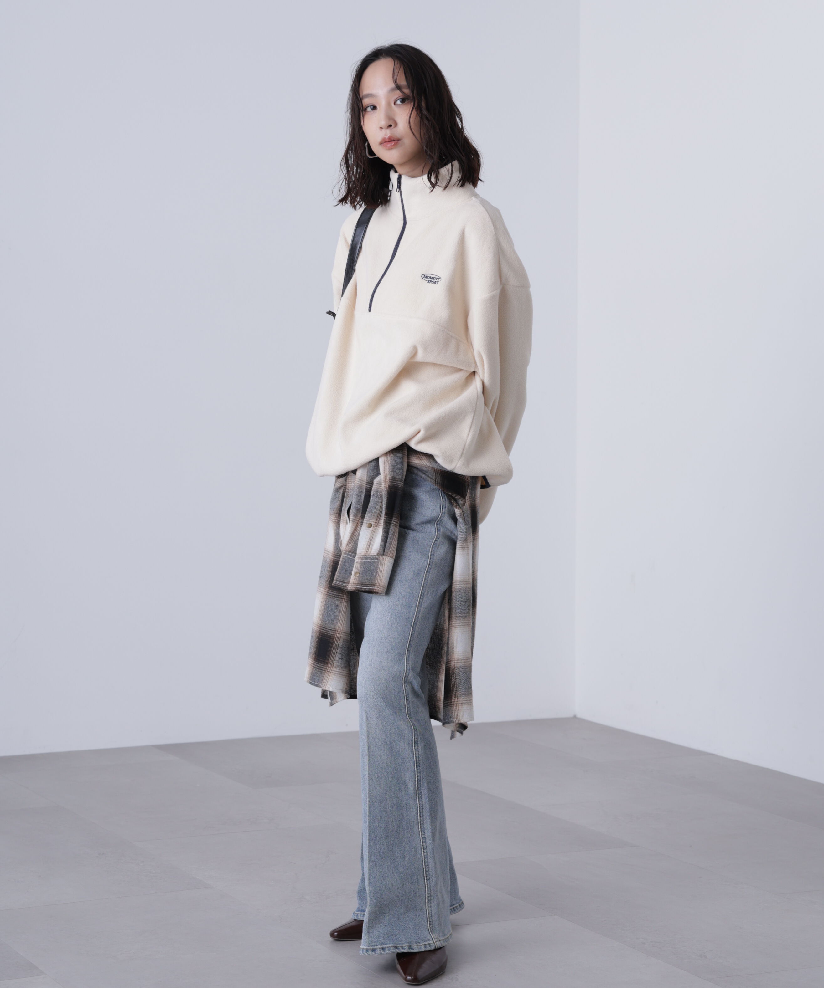  「フリースハーフジッププルオーバー」|Tシャツ・カットソー|