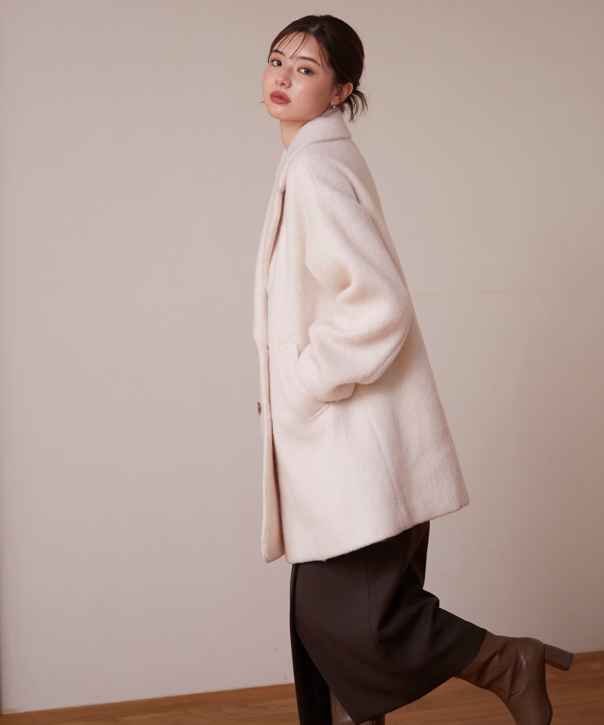 PROPORTION BODY DRESSING「ミドル丈シャギーコート　24AW」|その他|