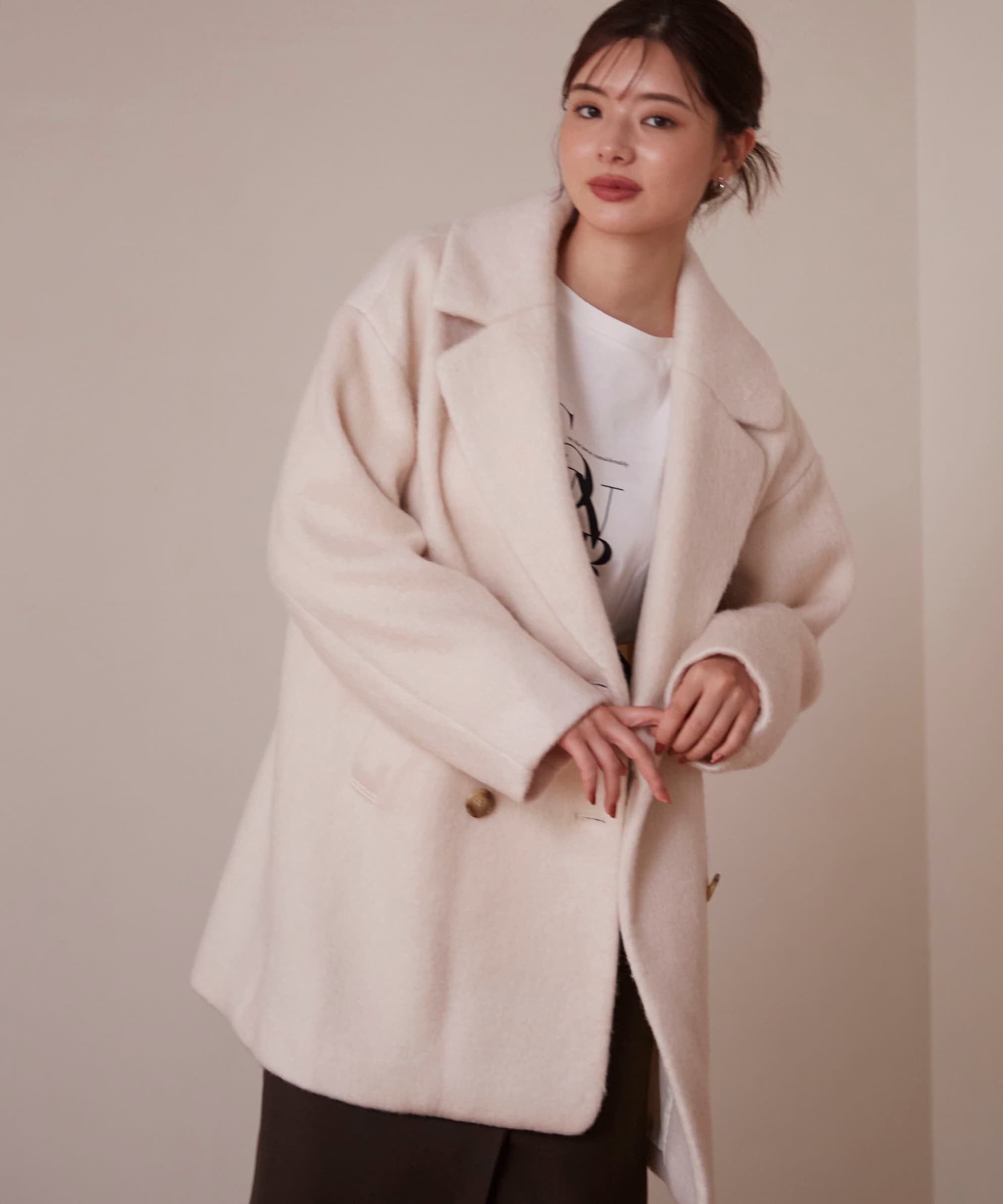 PROPORTION BODY DRESSING「ミドル丈シャギーコート　24AW」|その他|