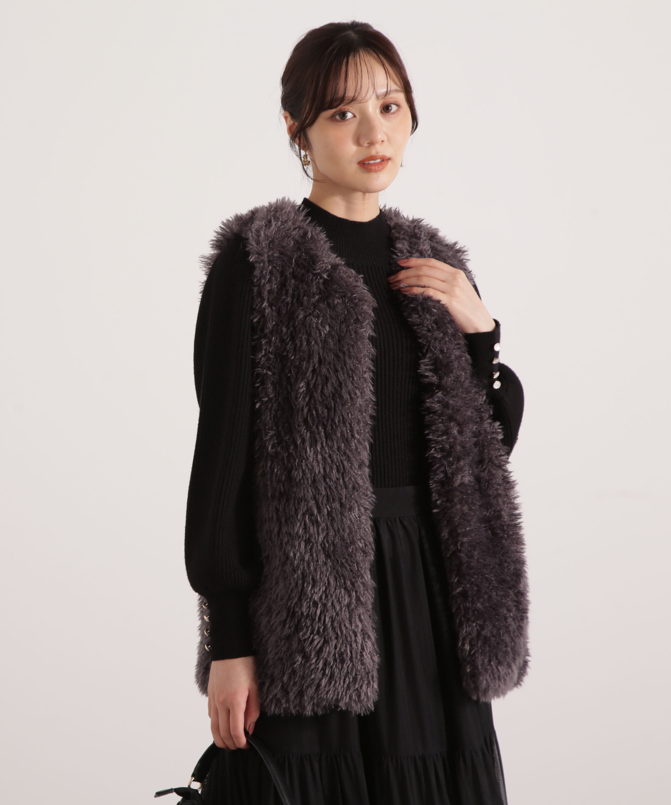 PROPORTION BODY DRESSING「フェイクファージレ 25AW」|ブルゾン・スタジャン|