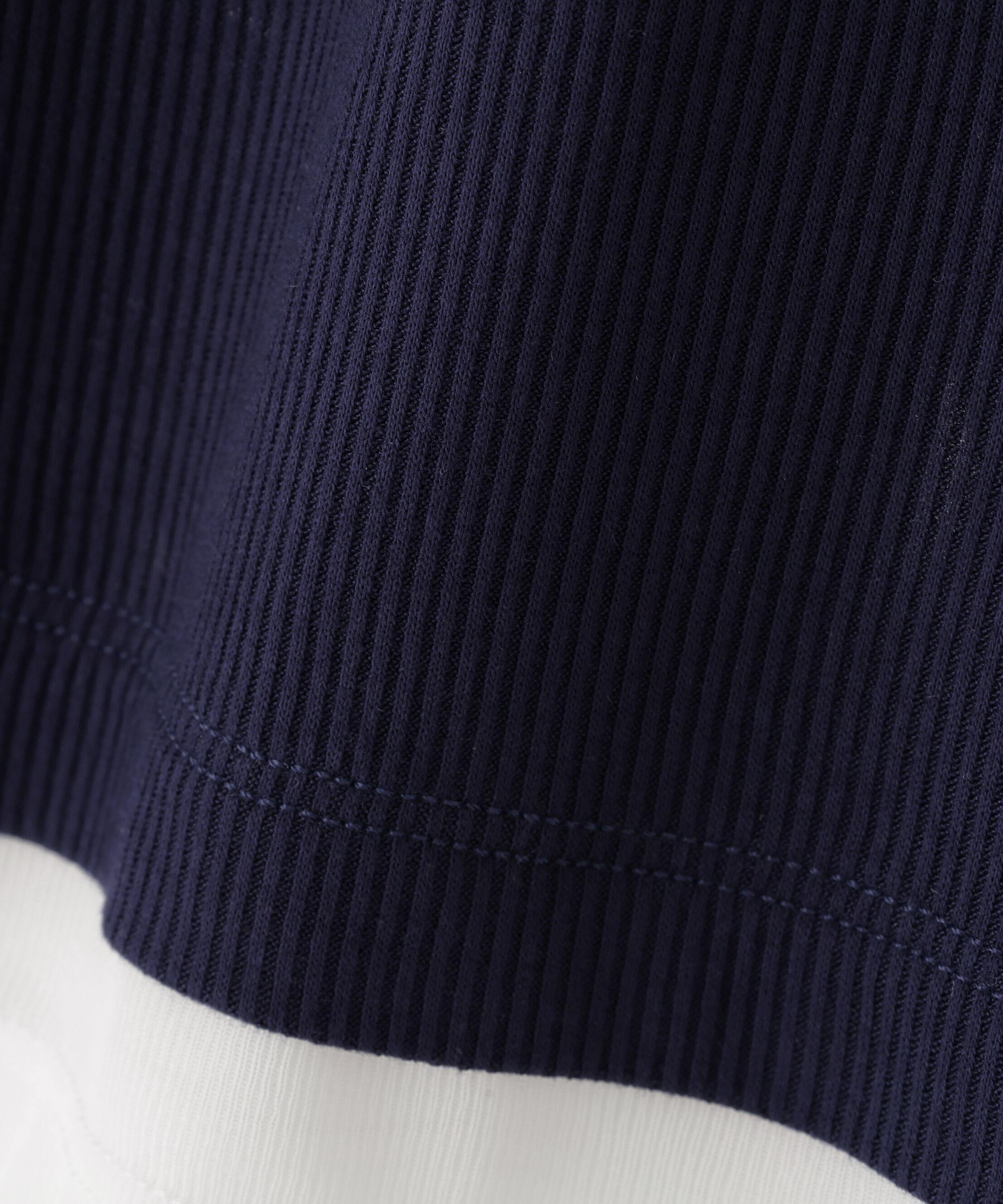 PROPORTION BODY DRESSING「＜ウォッシャブル＞レイヤード風テレコ」|Tシャツ・カットソー|