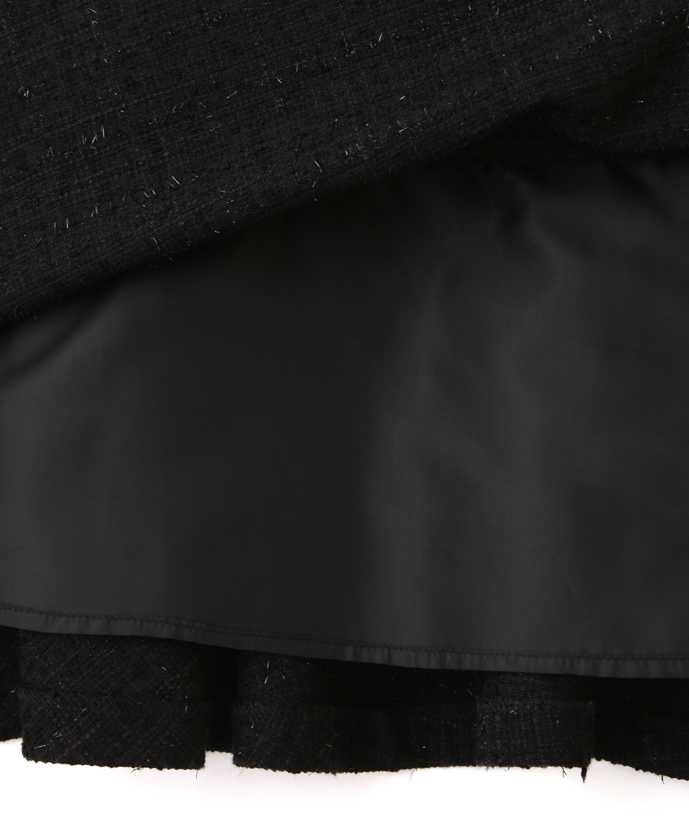 PROPORTION BODY DRESSING「ラメ釦ツイードミニジャンスカ 25AW」|ワンピース|