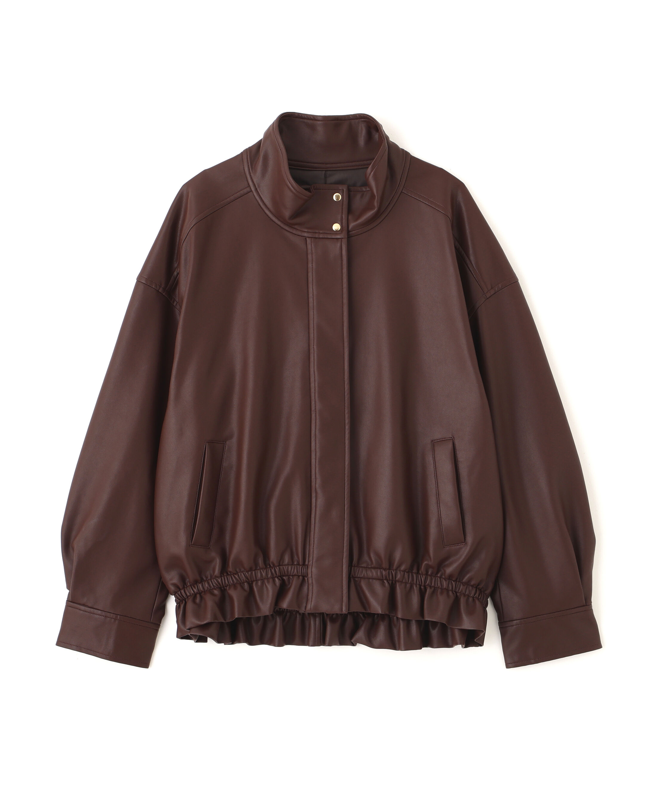 PROPORTION BODY DRESSING「合皮ドロストブルゾン 25AW」|ブルゾン・スタジャン|