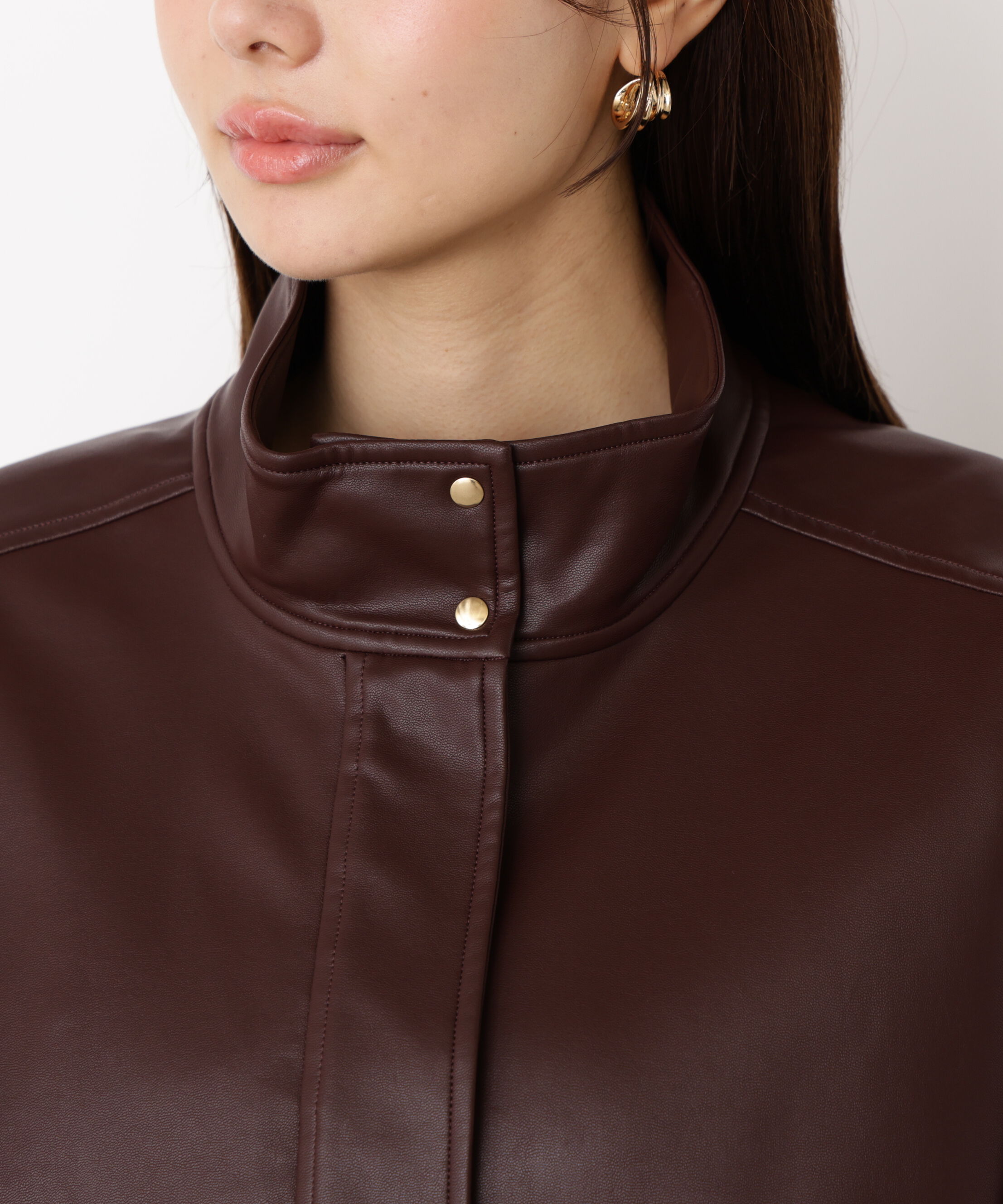 PROPORTION BODY DRESSING「合皮ドロストブルゾン 25AW」|ブルゾン・スタジャン|