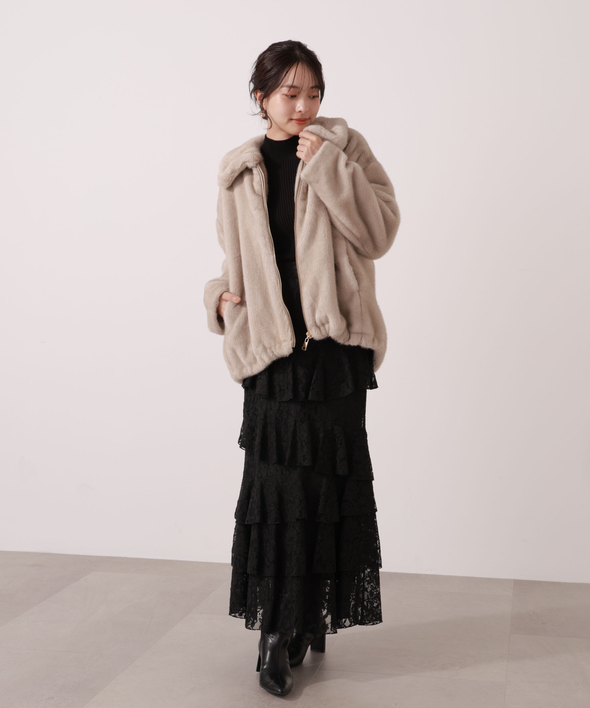 PROPORTION BODY DRESSING「フェイクファーブルゾン 25AW」|ブルゾン・スタジャン|