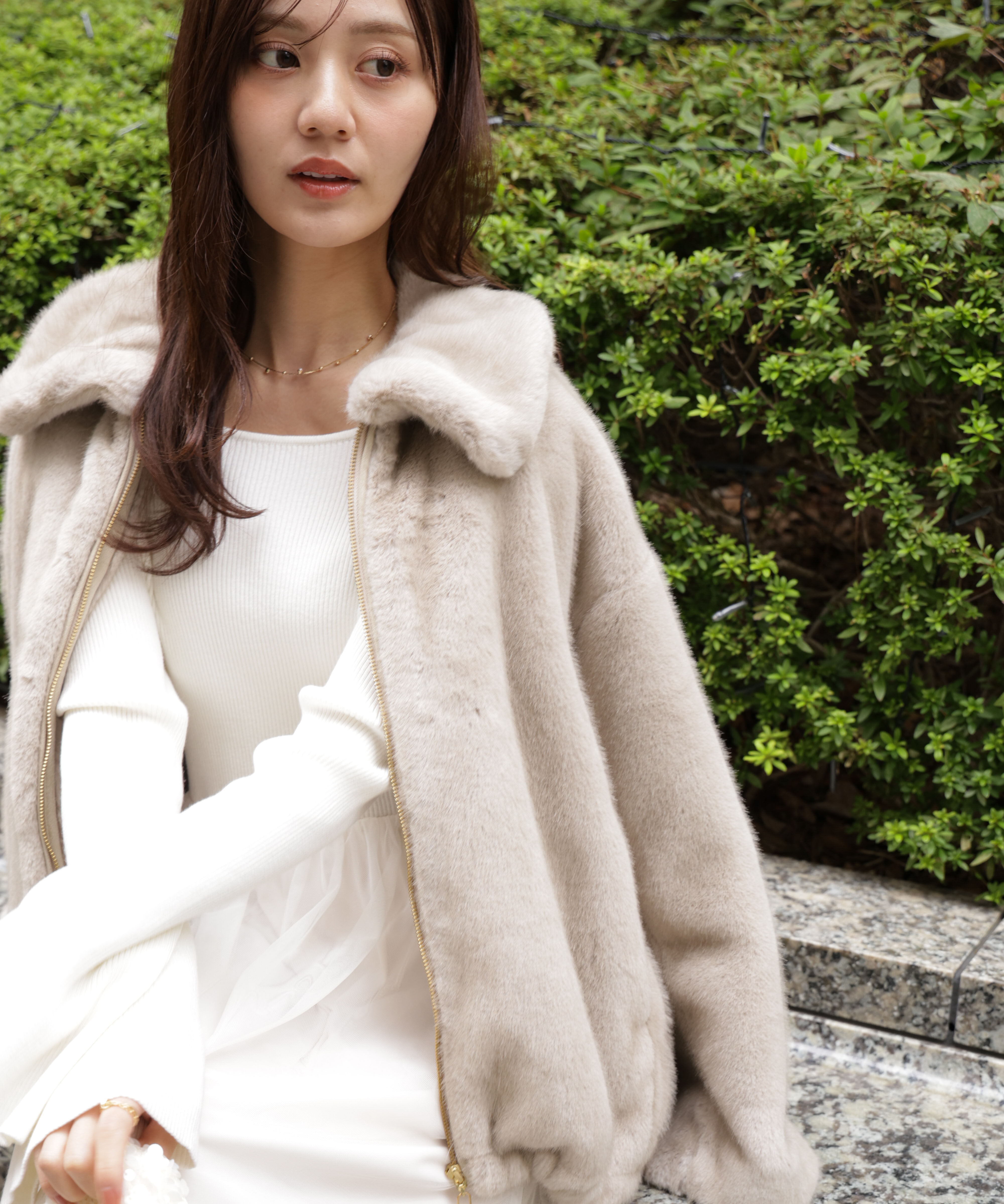 PROPORTION BODY DRESSING「フェイクファーブルゾン 25AW」|ブルゾン・スタジャン|