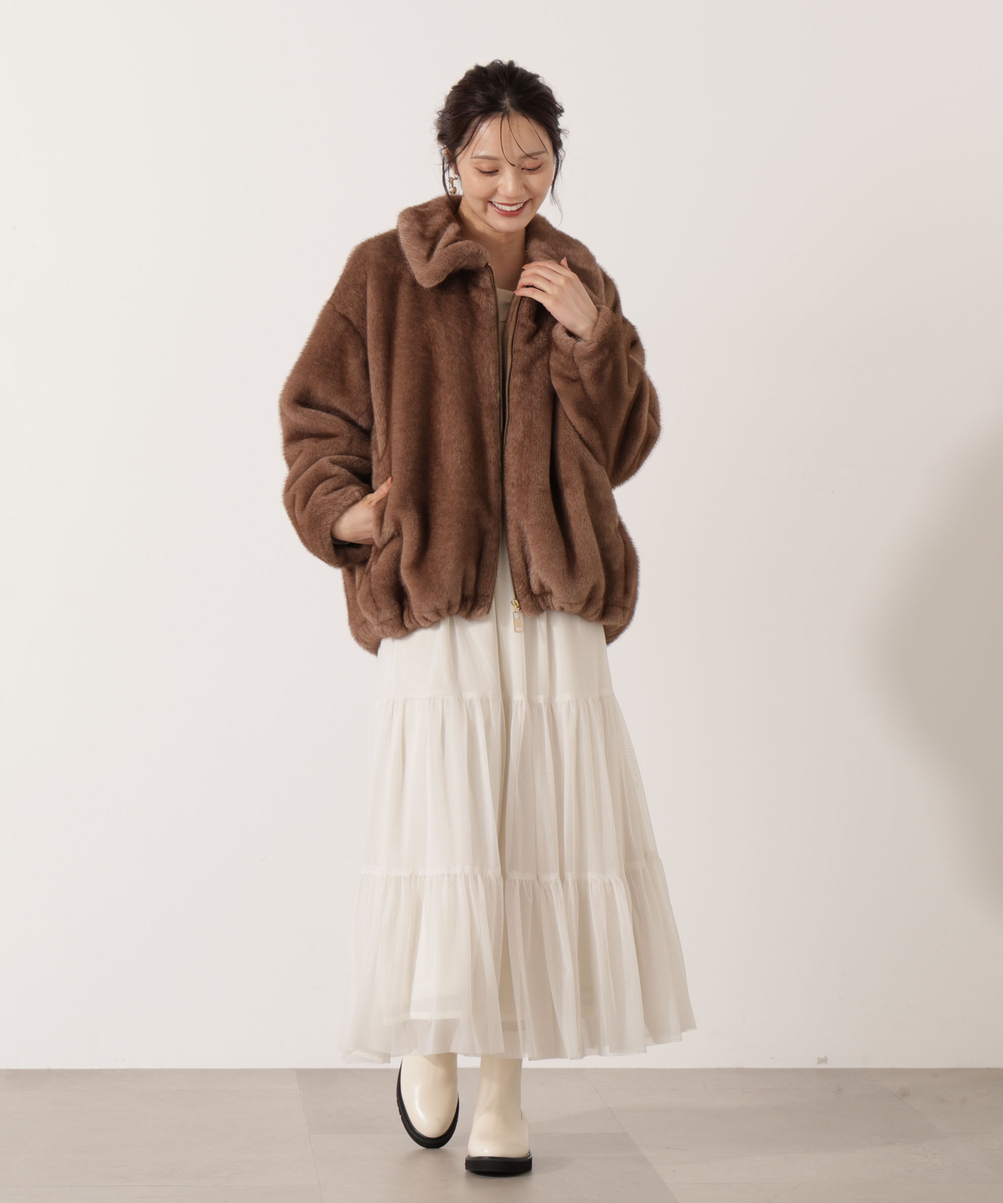 PROPORTION BODY DRESSING「フェイクファーブルゾン 25AW」|ブルゾン・スタジャン|