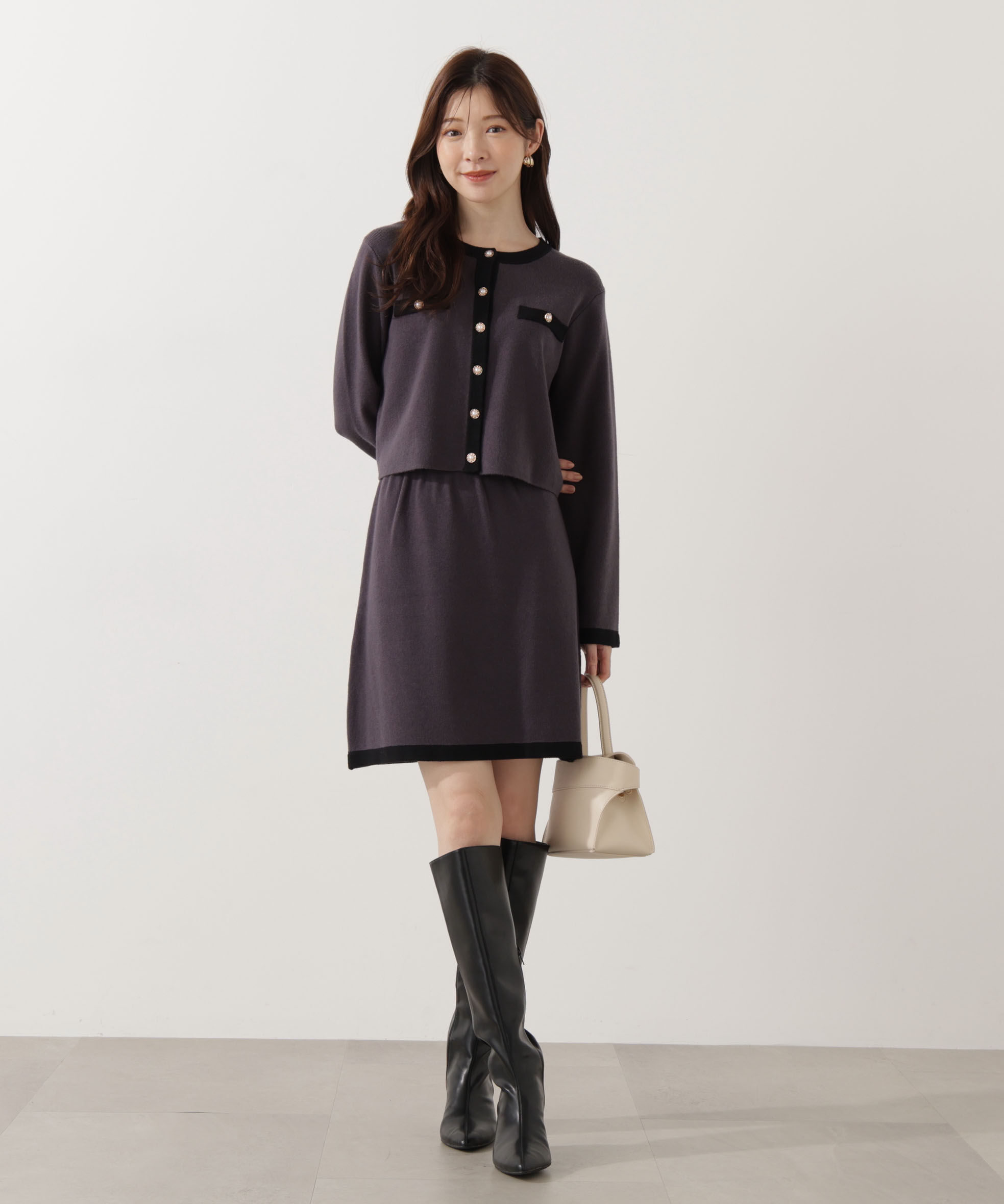 PROPORTION BODY DRESSING「ニットミニスカート」|スカート|