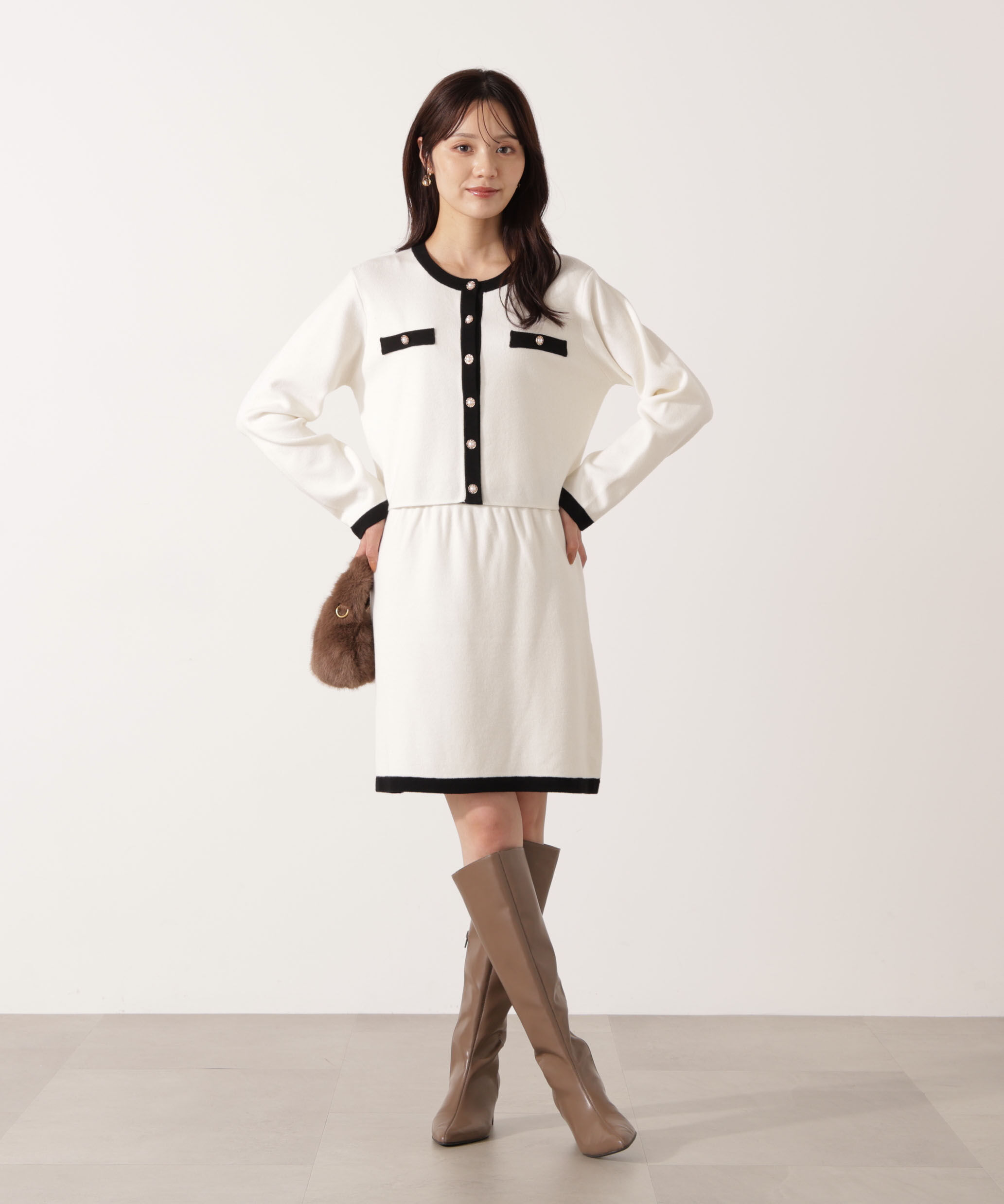 PROPORTION BODY DRESSING「ニットミニスカート」|スカート|