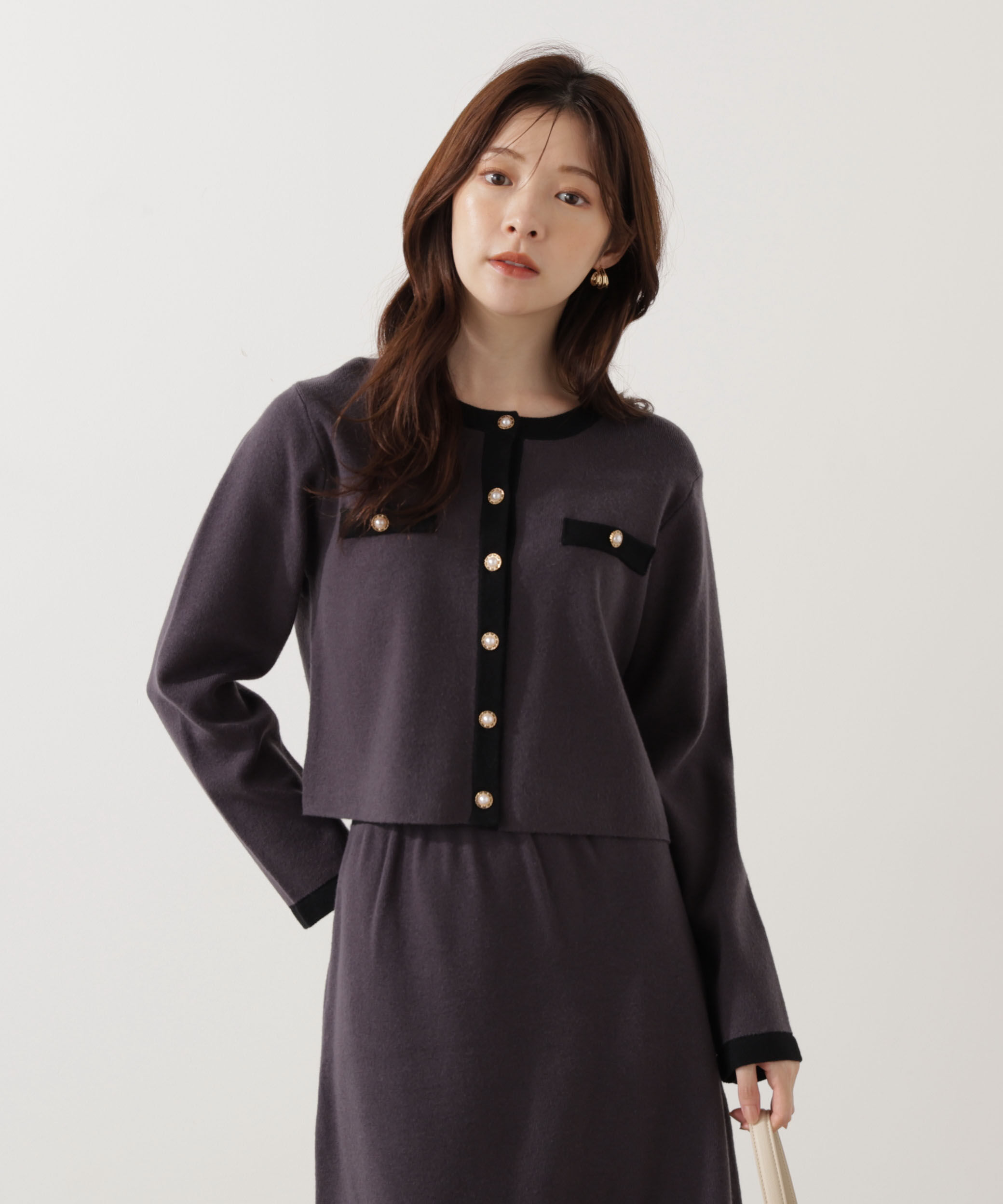 PROPORTION BODY DRESSING「ニットジャケット 25AW」|ニット・セーター|