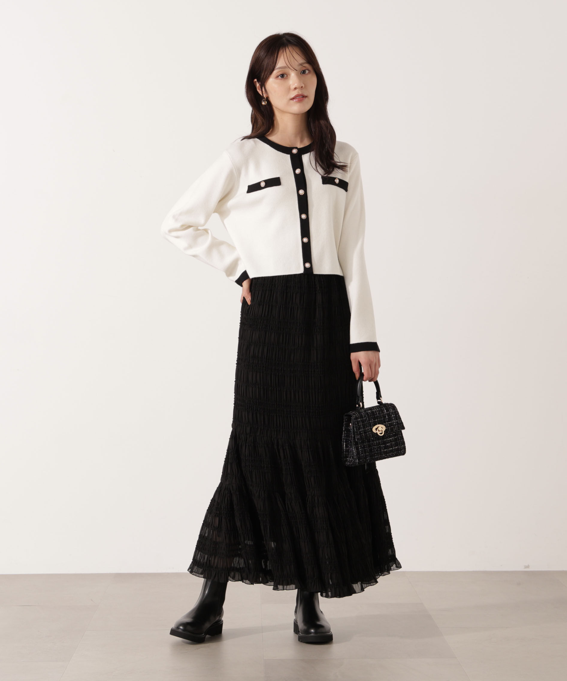 PROPORTION BODY DRESSING「ニットジャケット 25AW」|ニット・セーター|